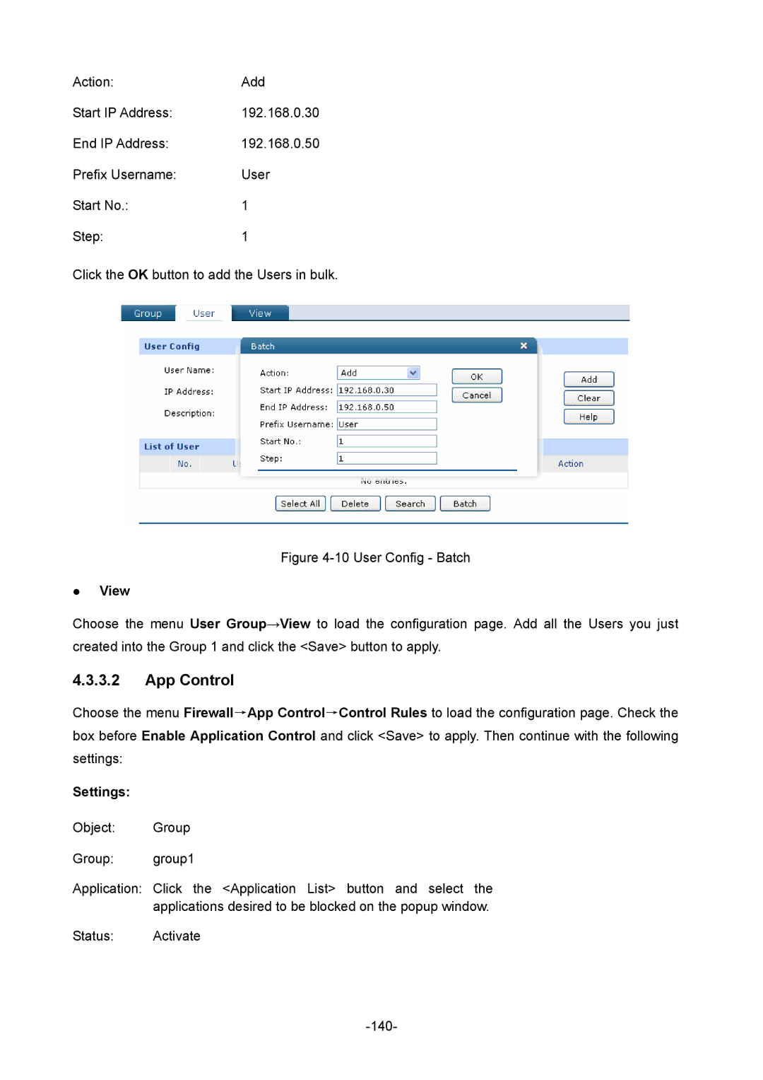 TP-Link TL-ER604W manual App Control,  View 