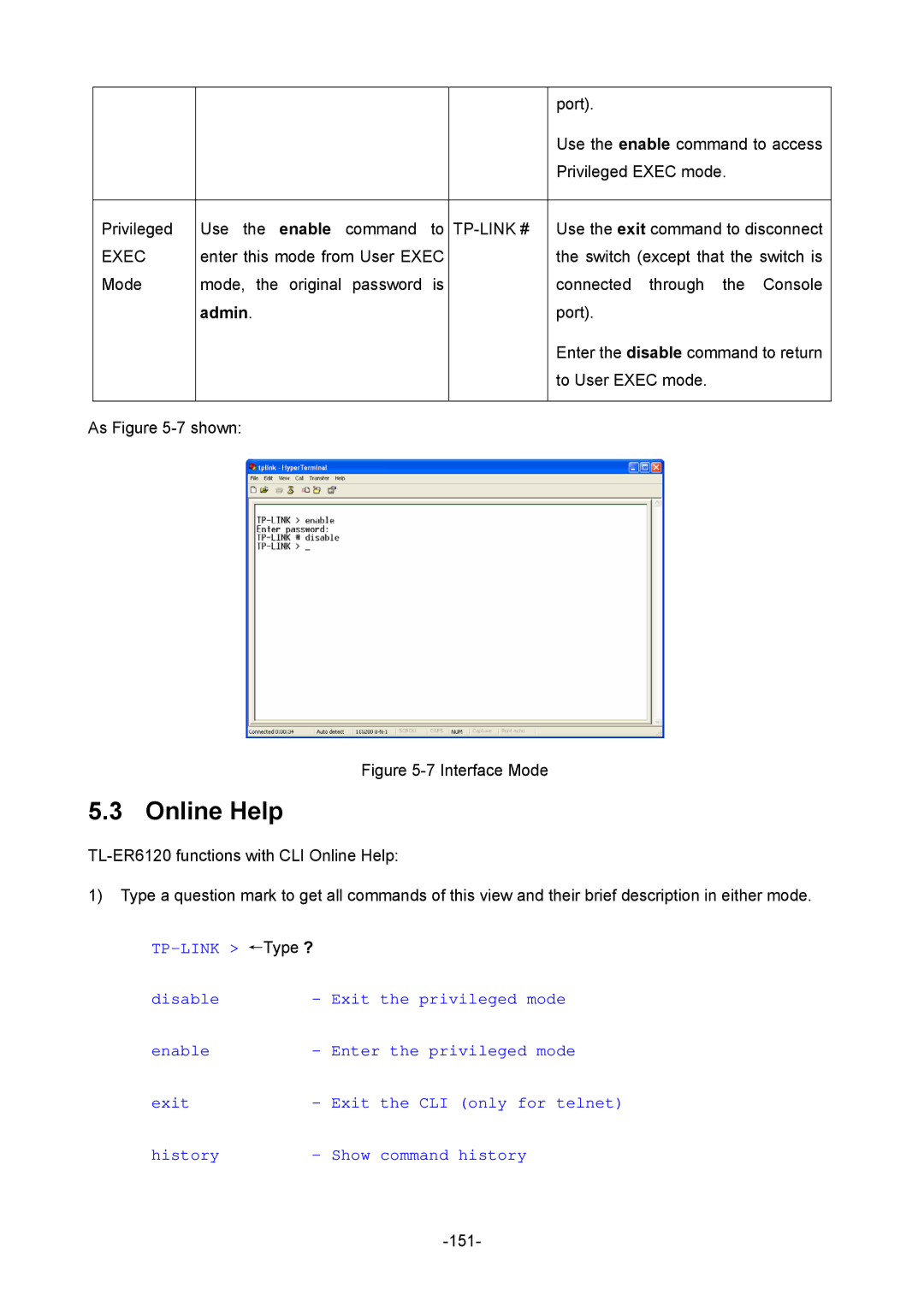 TP-Link TL-ER6120 manual Online Help, Admin 