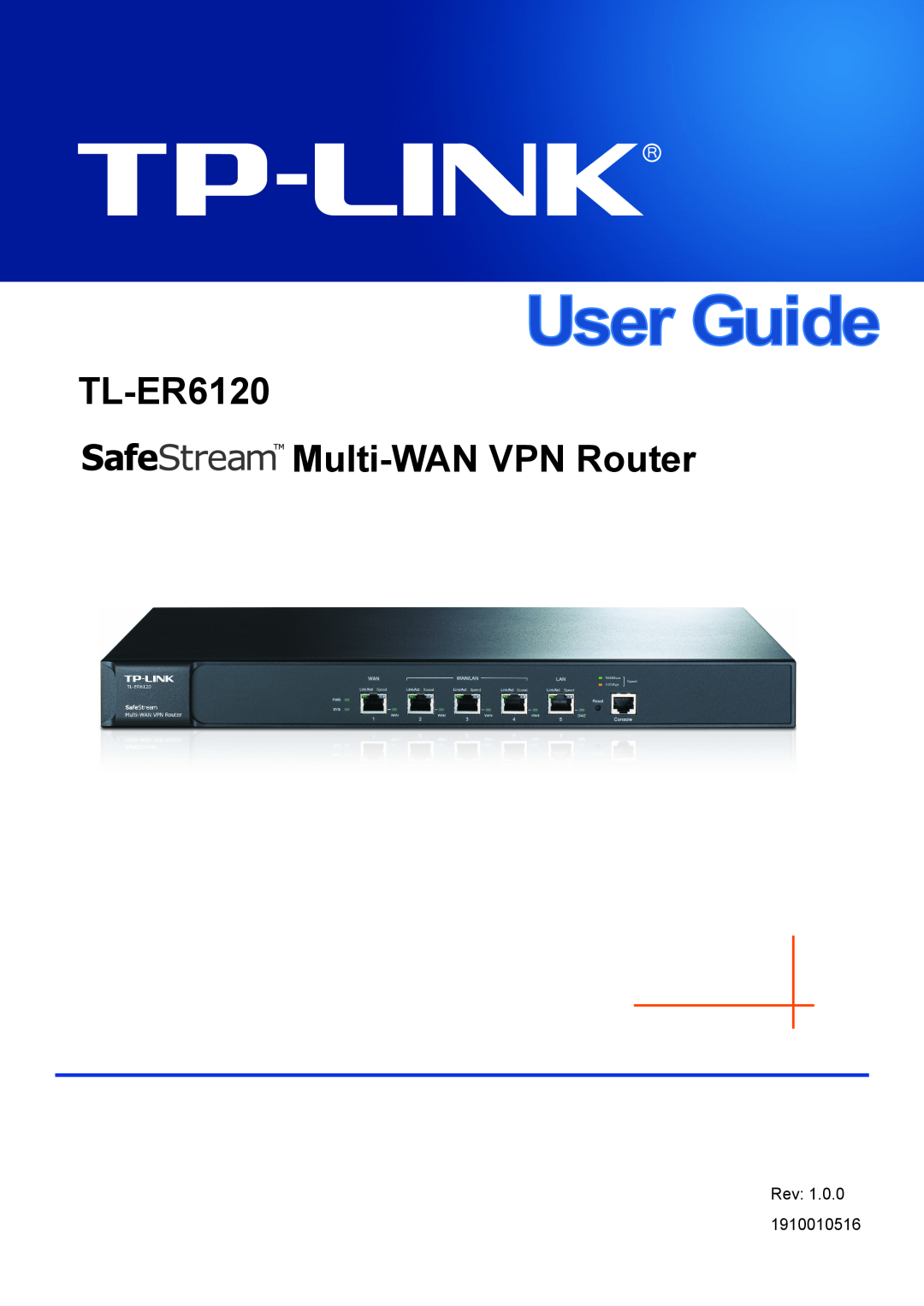 TP-Link manual TL-ER6120 Multi-WAN VPN Router, Rev 1910010516 