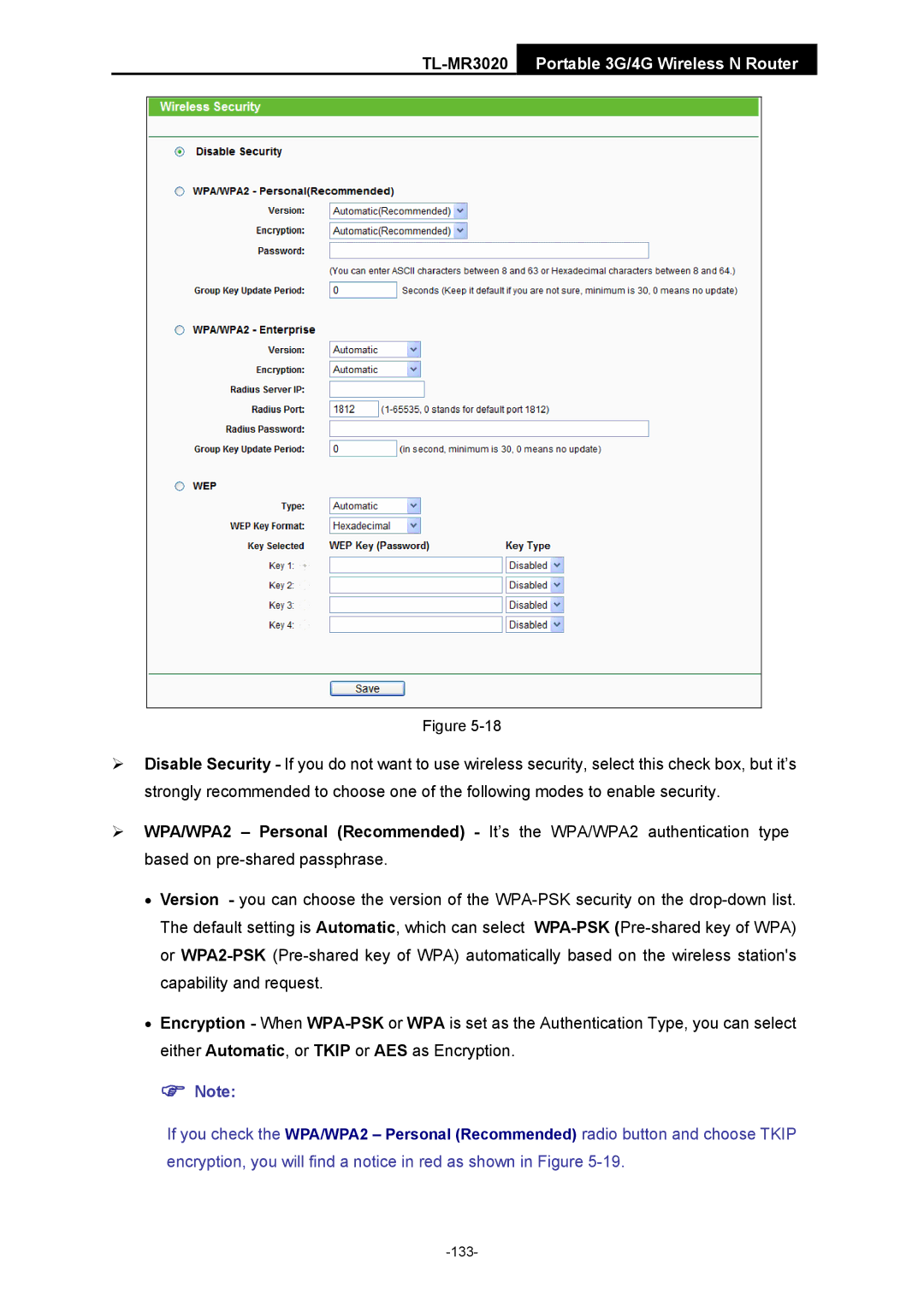 TP-Link TL-MR3020 manual 133 