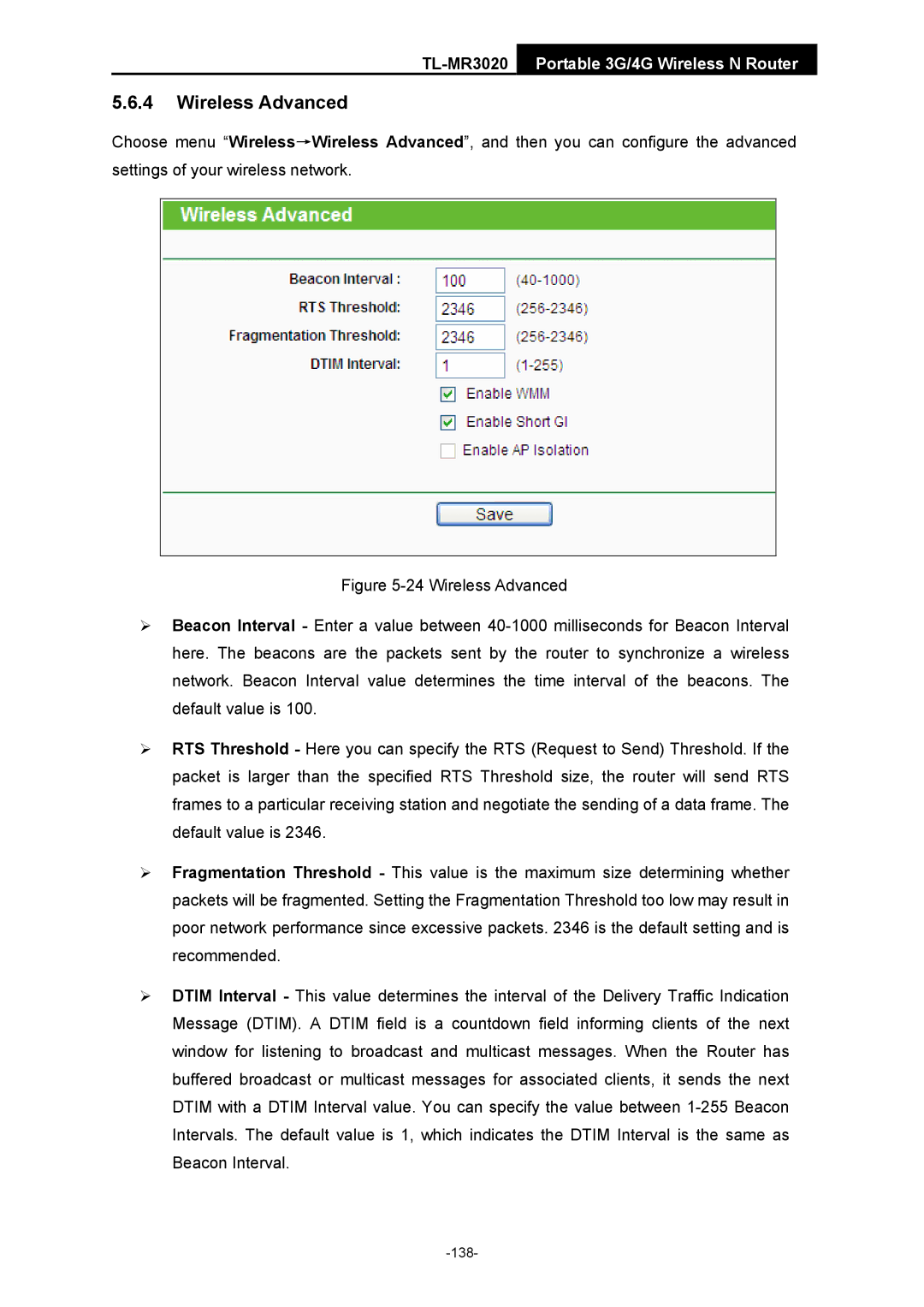 TP-Link TL-MR3020 manual 138 