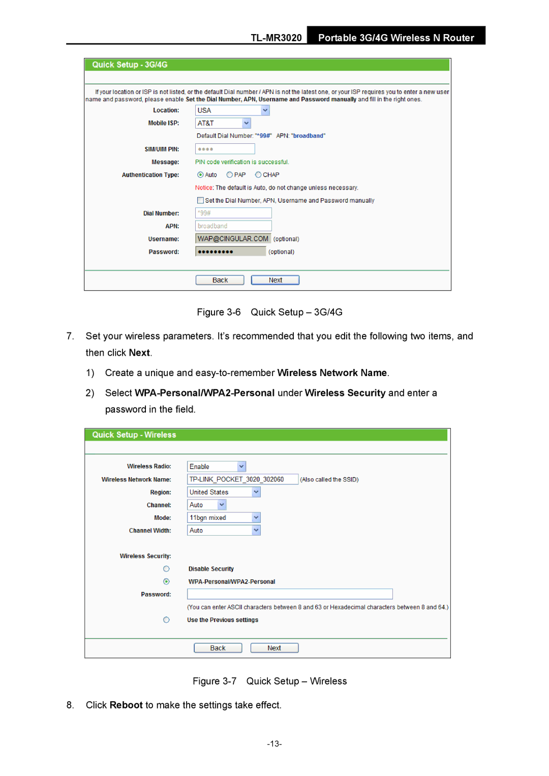 TP-Link manual TL-MR3020Portable 3G/4G Wireless N Router 