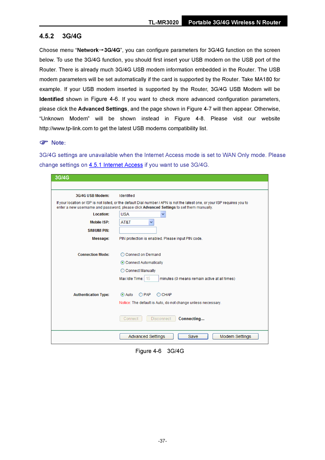 TP-Link TL-MR3020 manual 2 3G/4G 