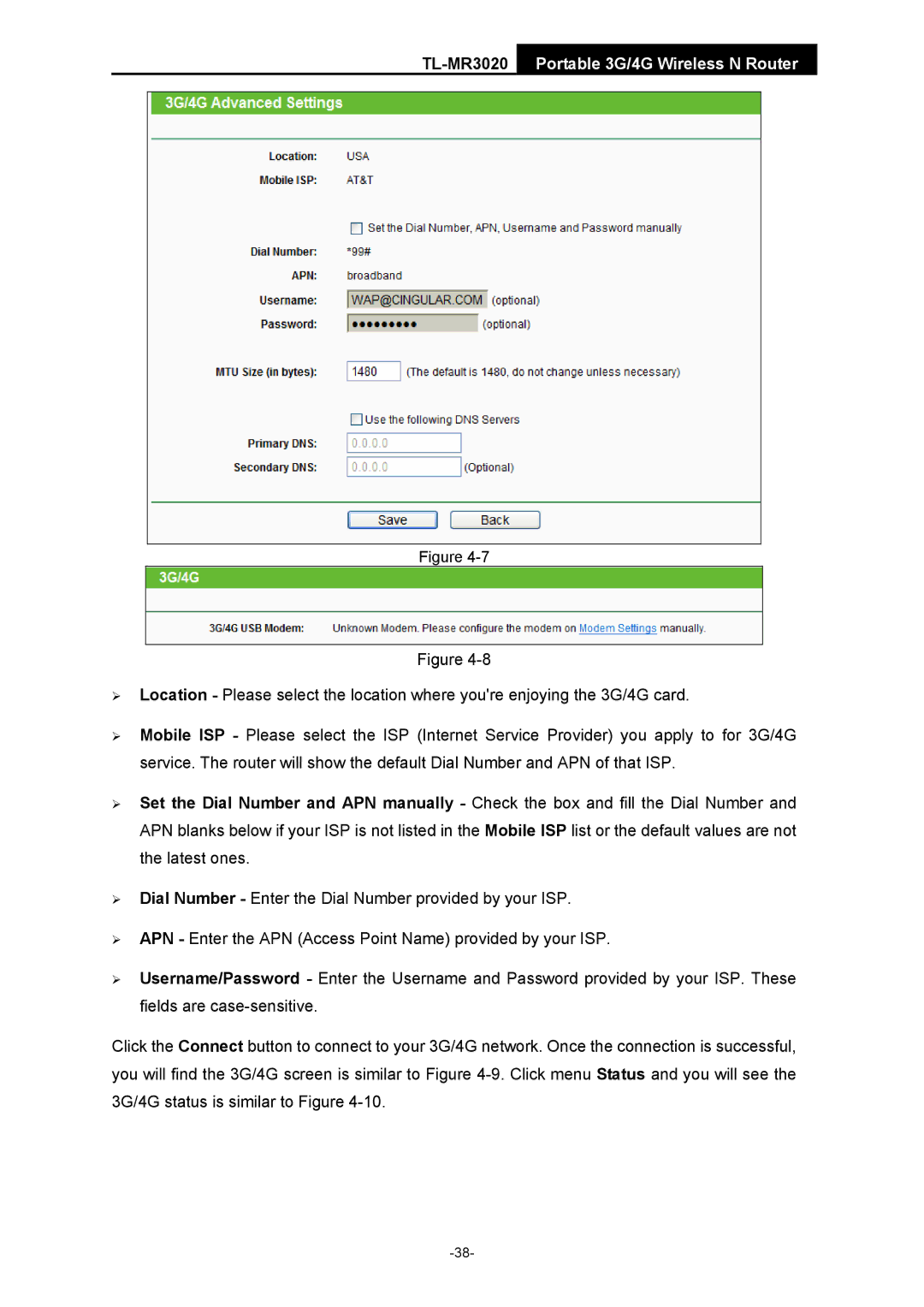 TP-Link manual TL-MR3020Portable 3G/4G Wireless N Router 