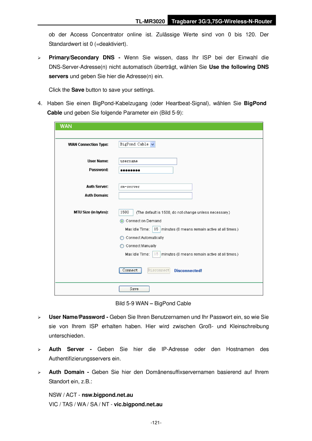 TP-Link TL-MR3020 manual 121 