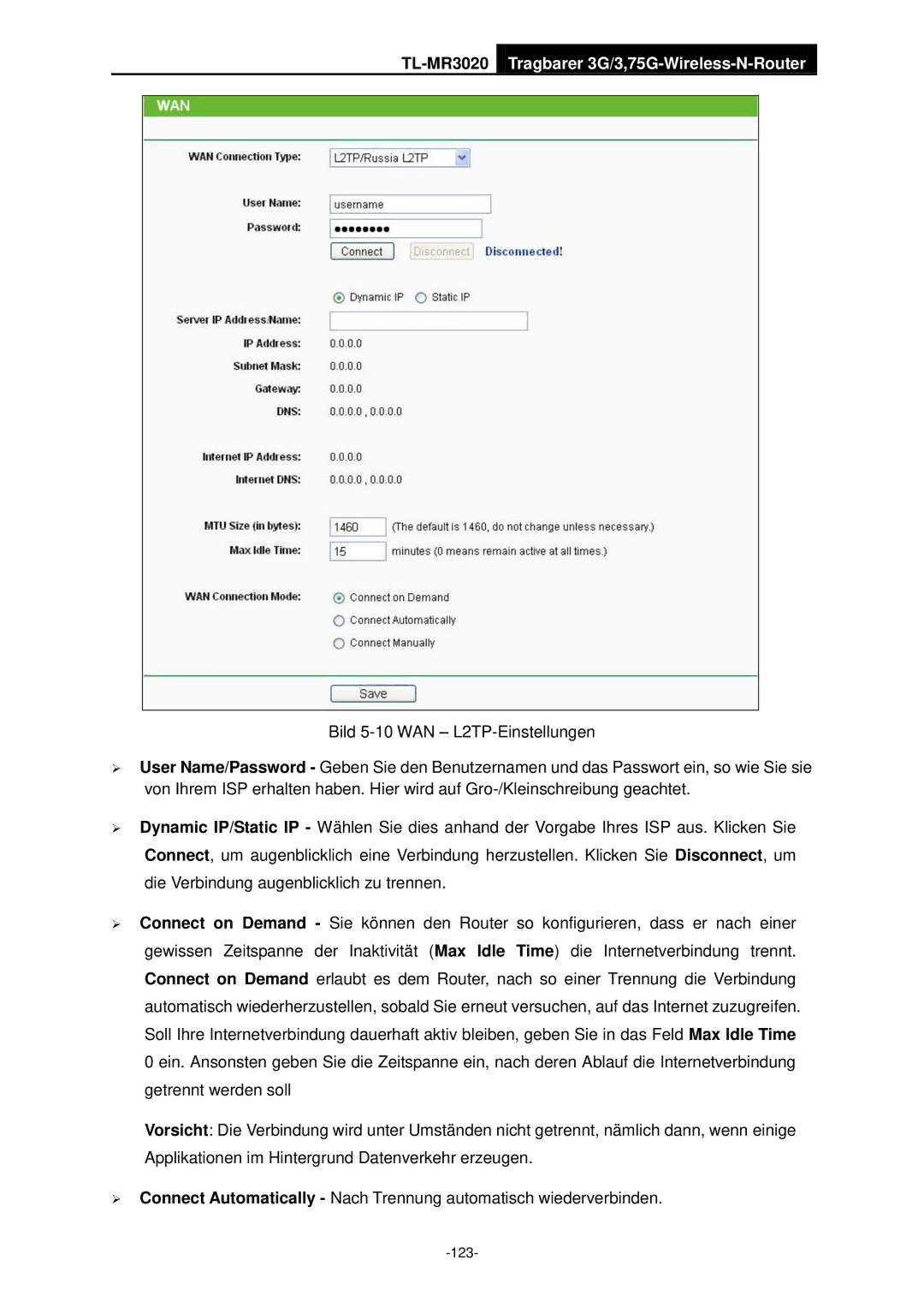 TP-Link TL-MR3020 manual 123 