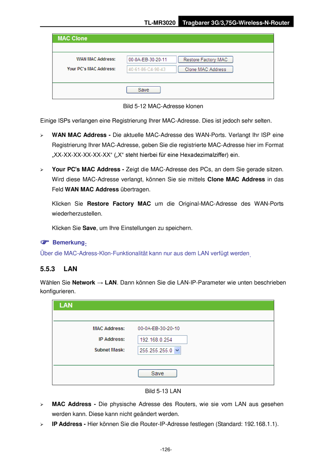 TP-Link TL-MR3020 manual 3 LAN 