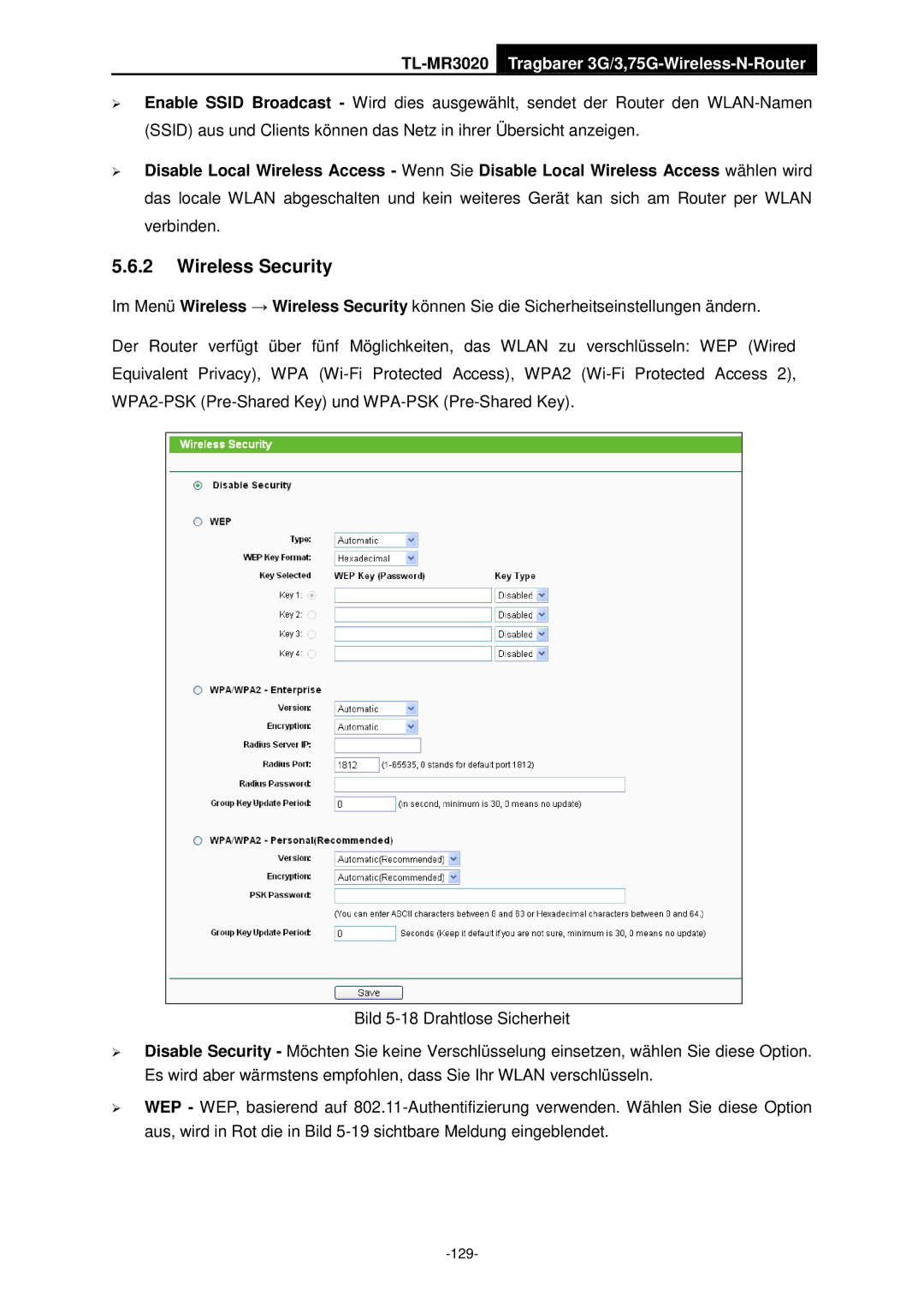 TP-Link TL-MR3020 manual 129 