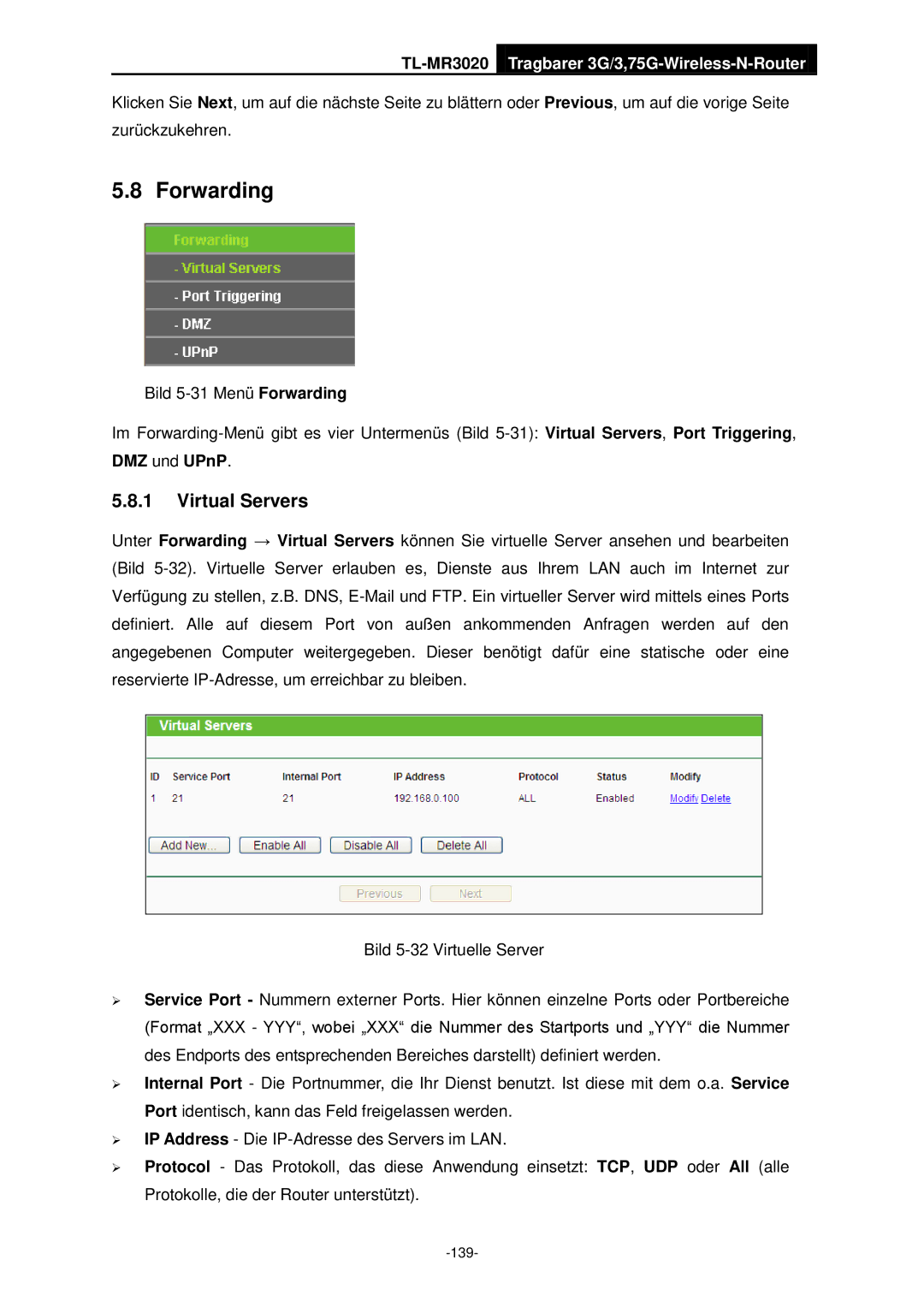 TP-Link TL-MR3020 manual 139 