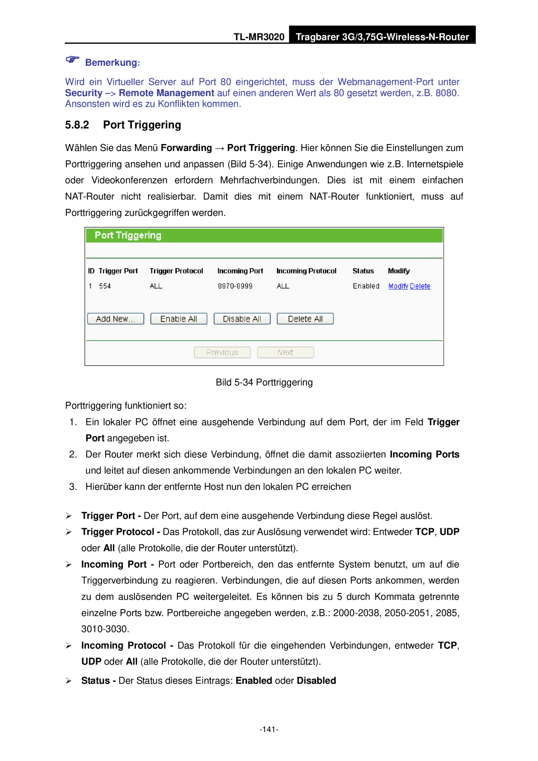 TP-Link TL-MR3020 manual 141 