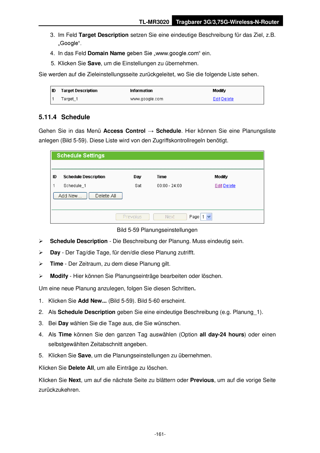 TP-Link TL-MR3020 manual 161 