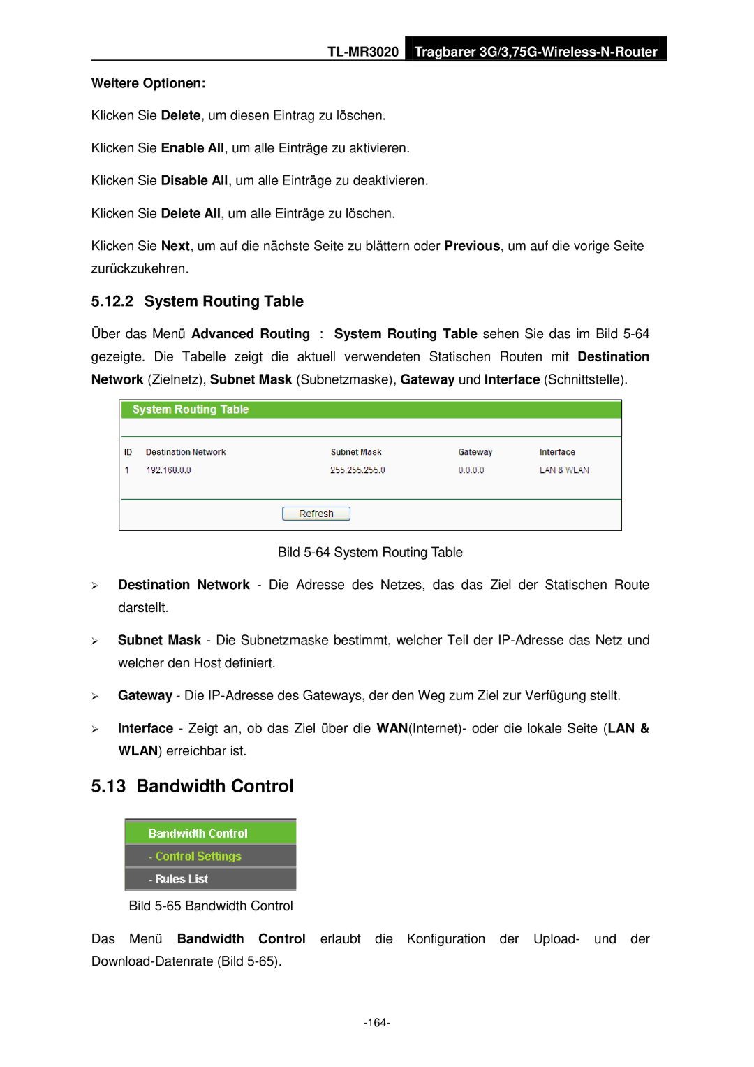 TP-Link TL-MR3020 manual 164 