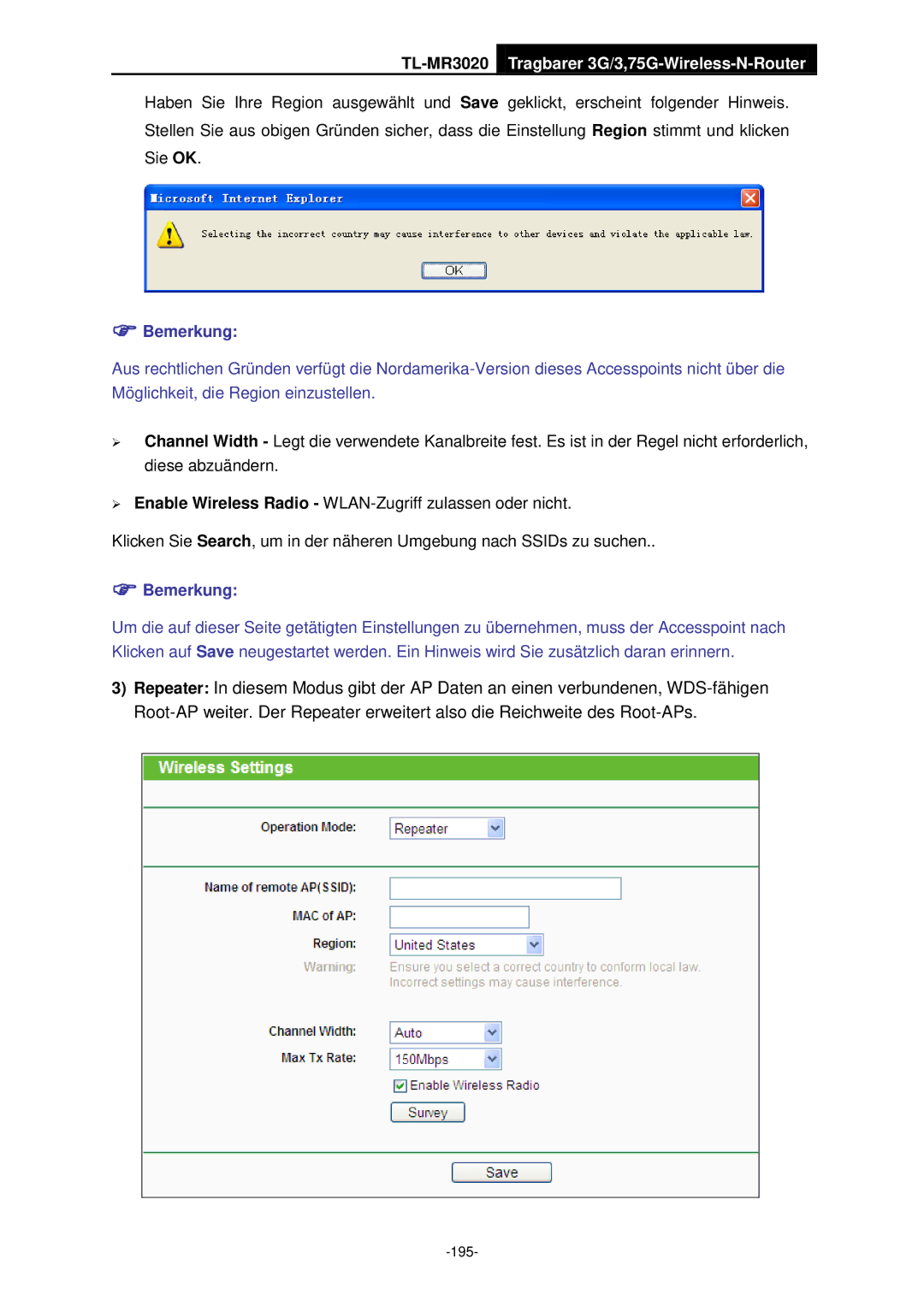 TP-Link TL-MR3020 manual 195 