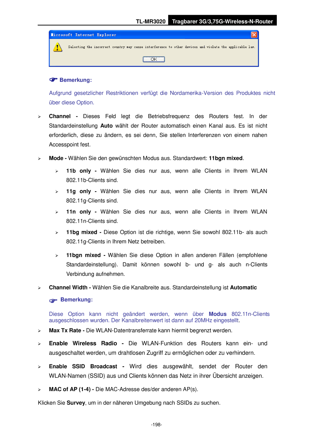 TP-Link TL-MR3020 manual 198 