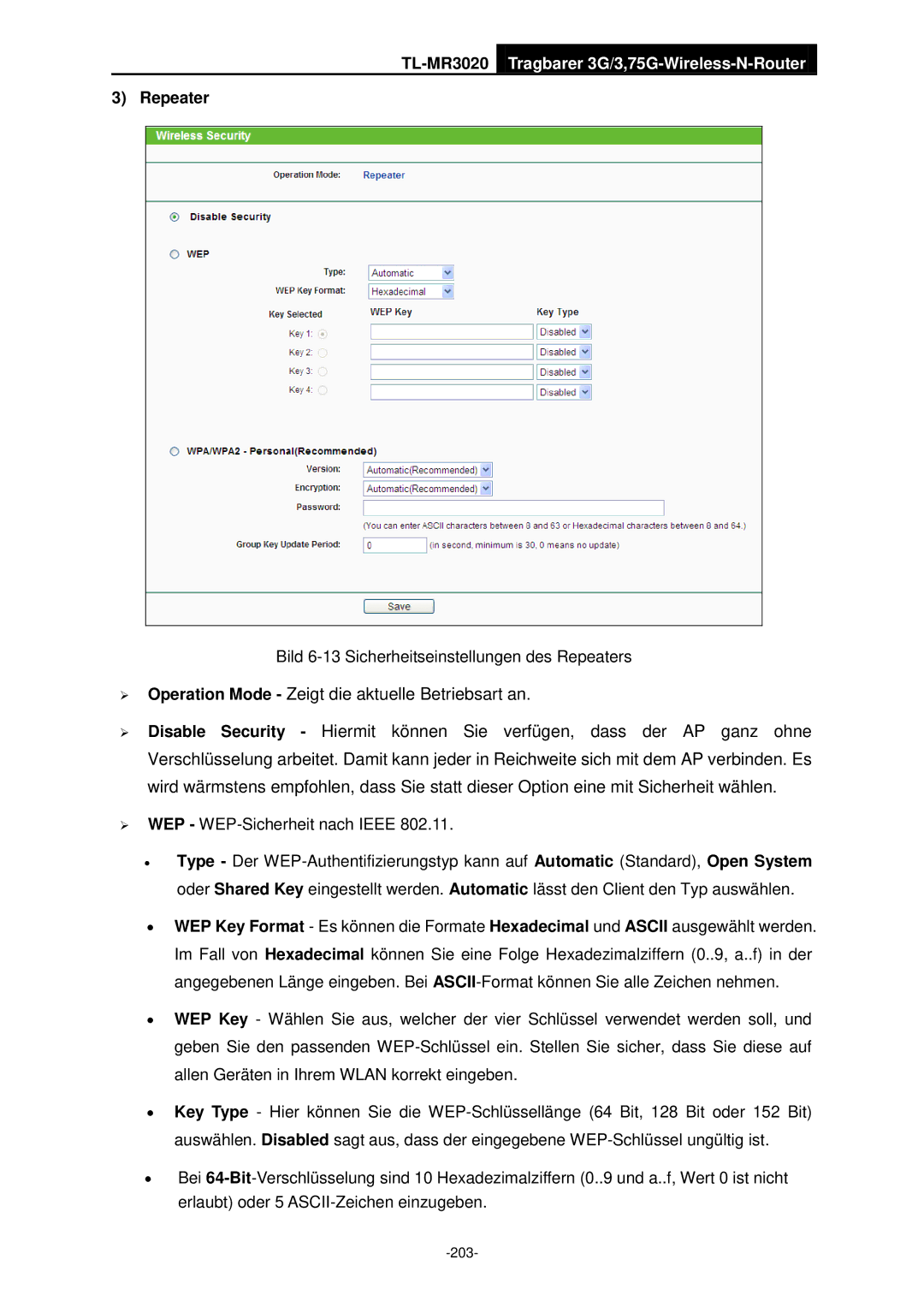 TP-Link TL-MR3020 manual Repeater 