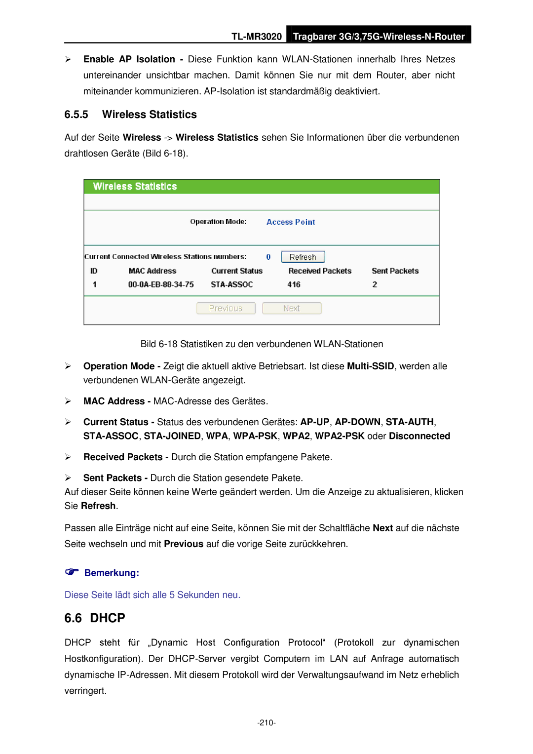 TP-Link TL-MR3020 manual 210 