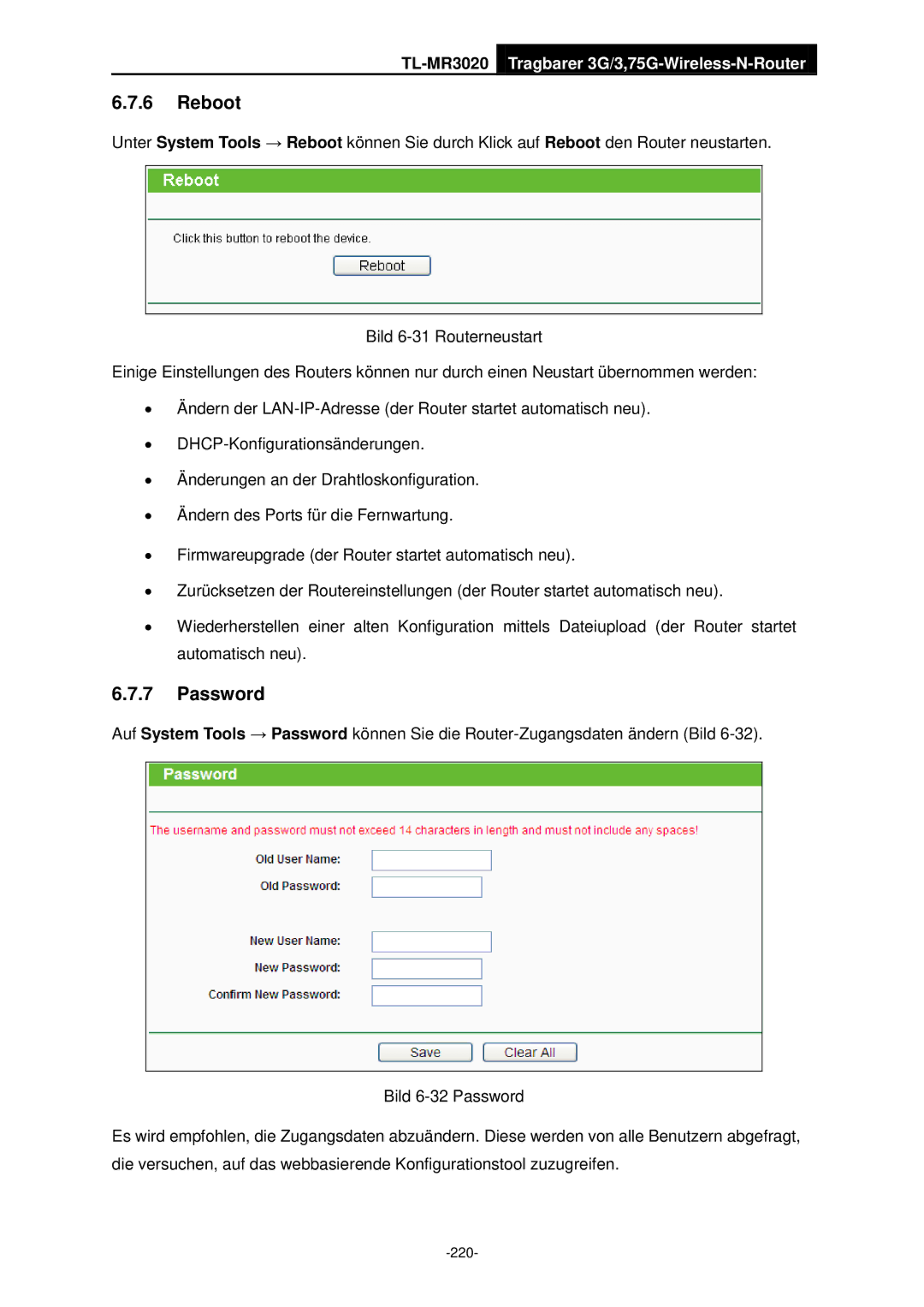 TP-Link TL-MR3020 manual 220 