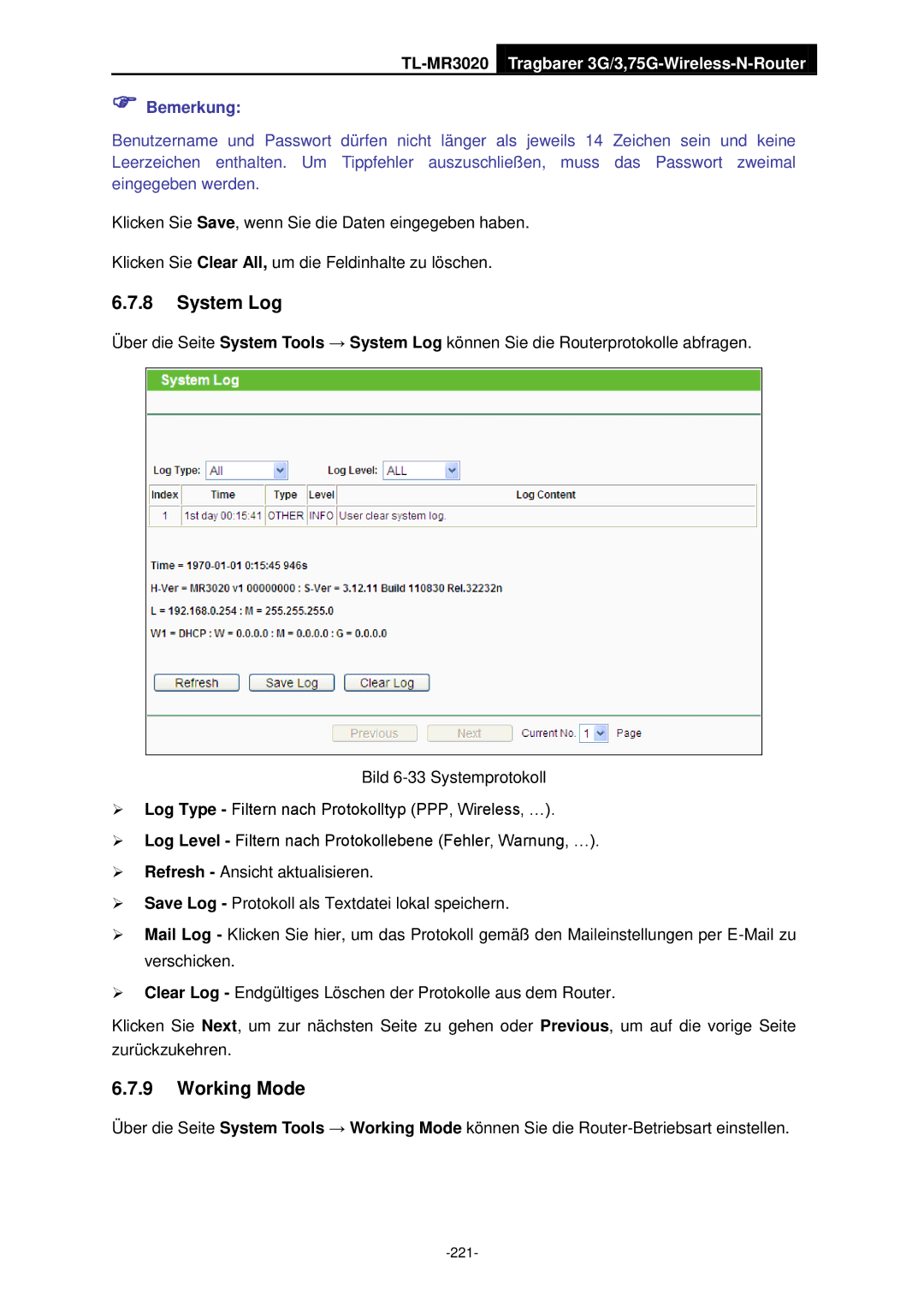 TP-Link TL-MR3020 manual 221 