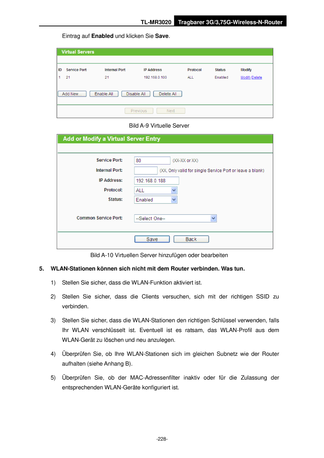 TP-Link TL-MR3020 manual 228 