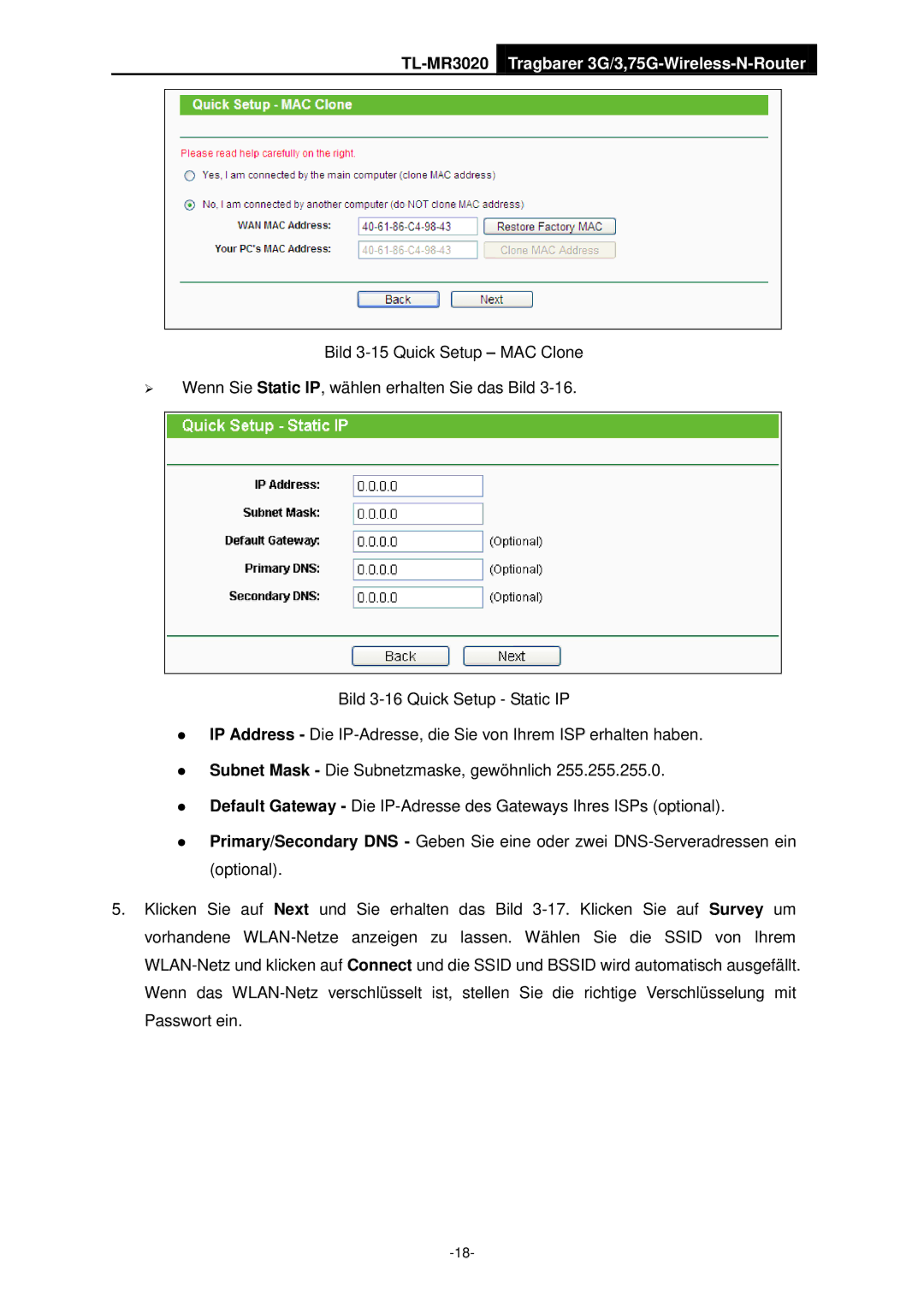 TP-Link manual TL-MR3020 Tragbarer 3G/3,75G-Wireless-N-Router 