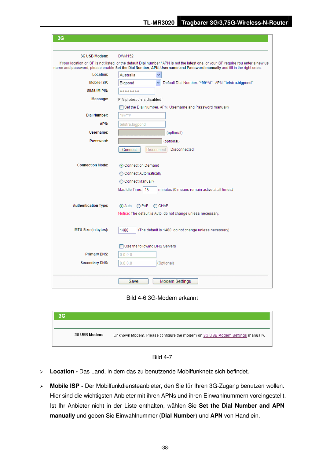 TP-Link manual TL-MR3020 Tragbarer 3G/3,75G-Wireless-N-Router 