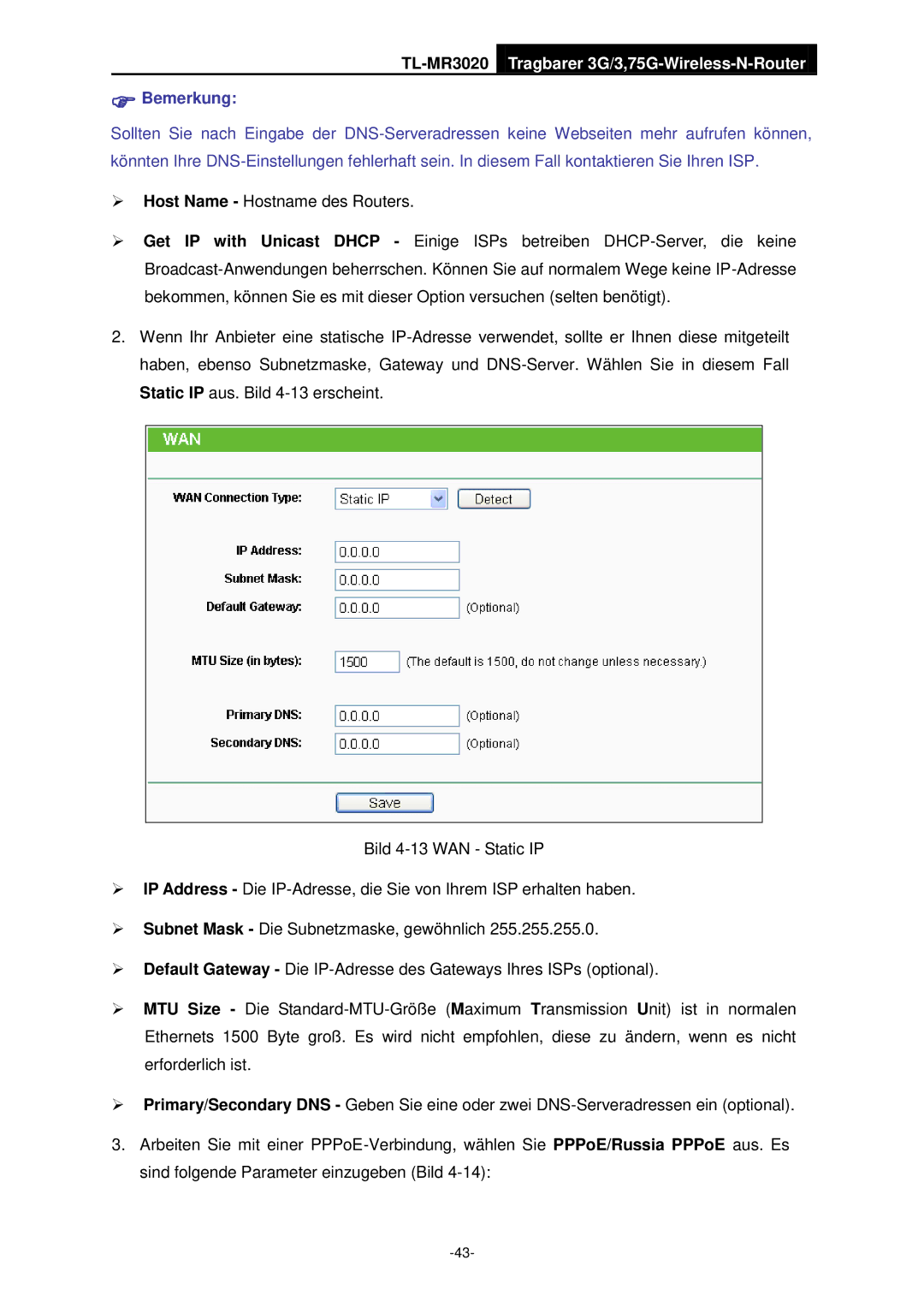 TP-Link manual TL-MR3020 Tragbarer 3G/3,75G-Wireless-N-Router 