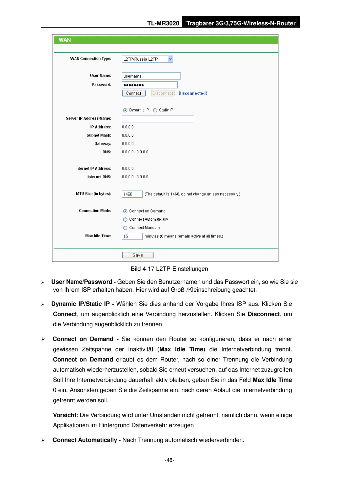 TP-Link manual TL-MR3020 Tragbarer 3G/3,75G-Wireless-N-Router 