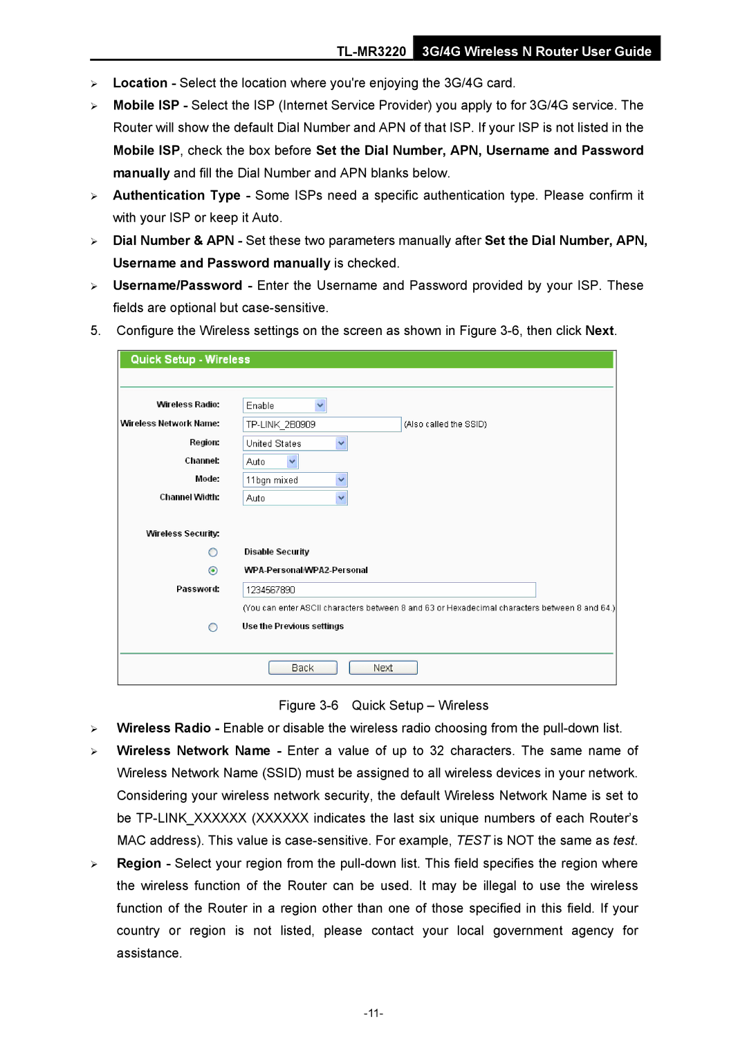 TP-Link manual TL-MR32203G/4G Wireless N Router User Guide 