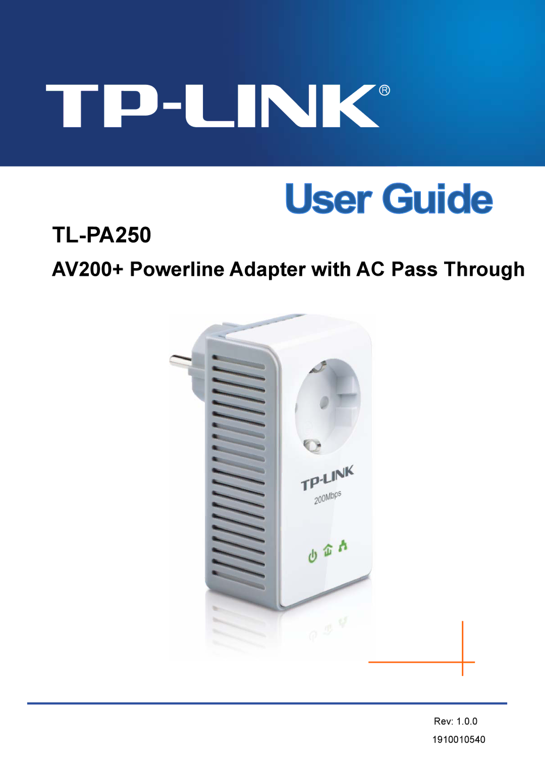 TP-Link TL-PA250 manual 