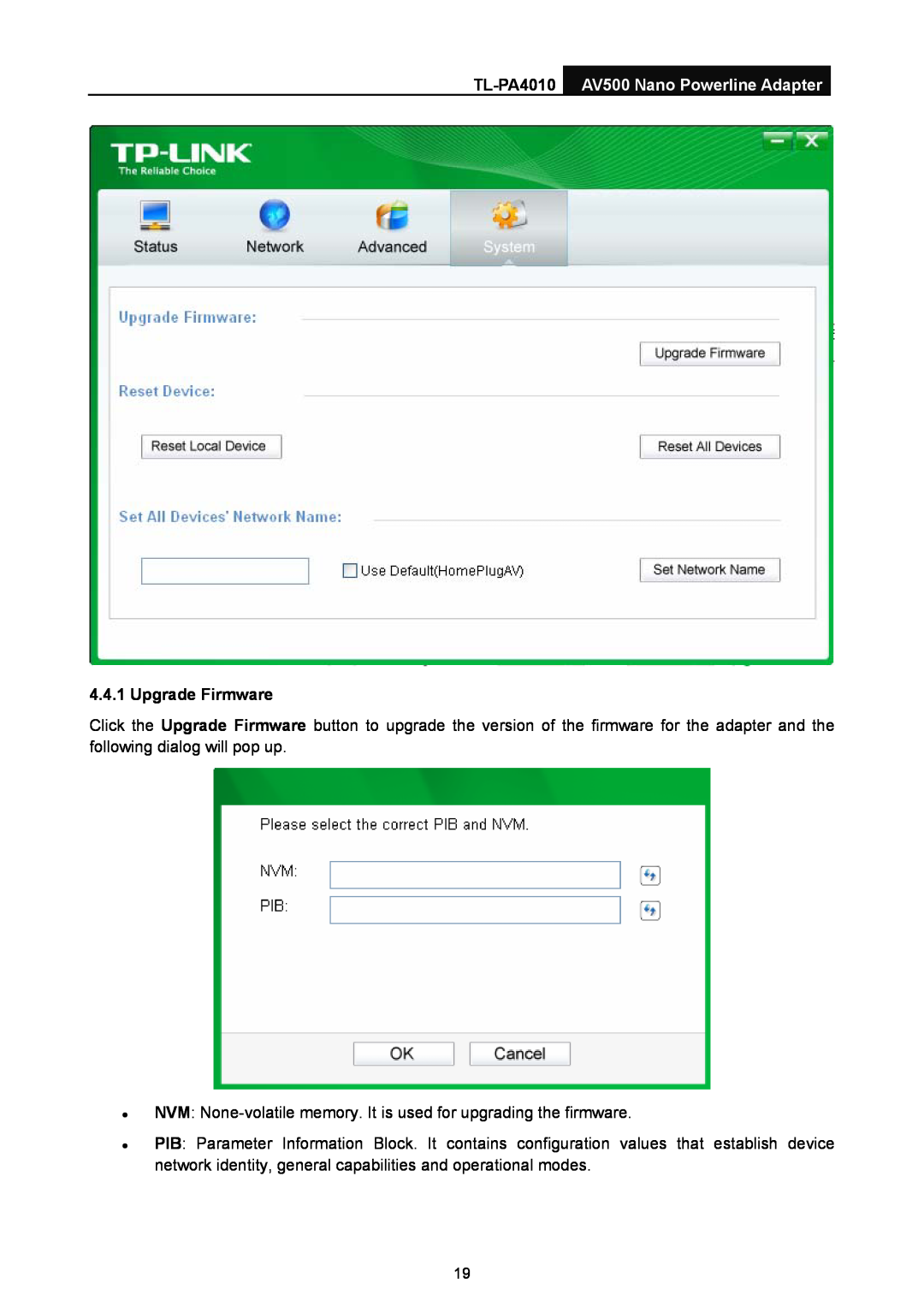 TP-Link manual TL-PA4010 AV500 Nano Powerline Adapter, Upgrade Firmware 