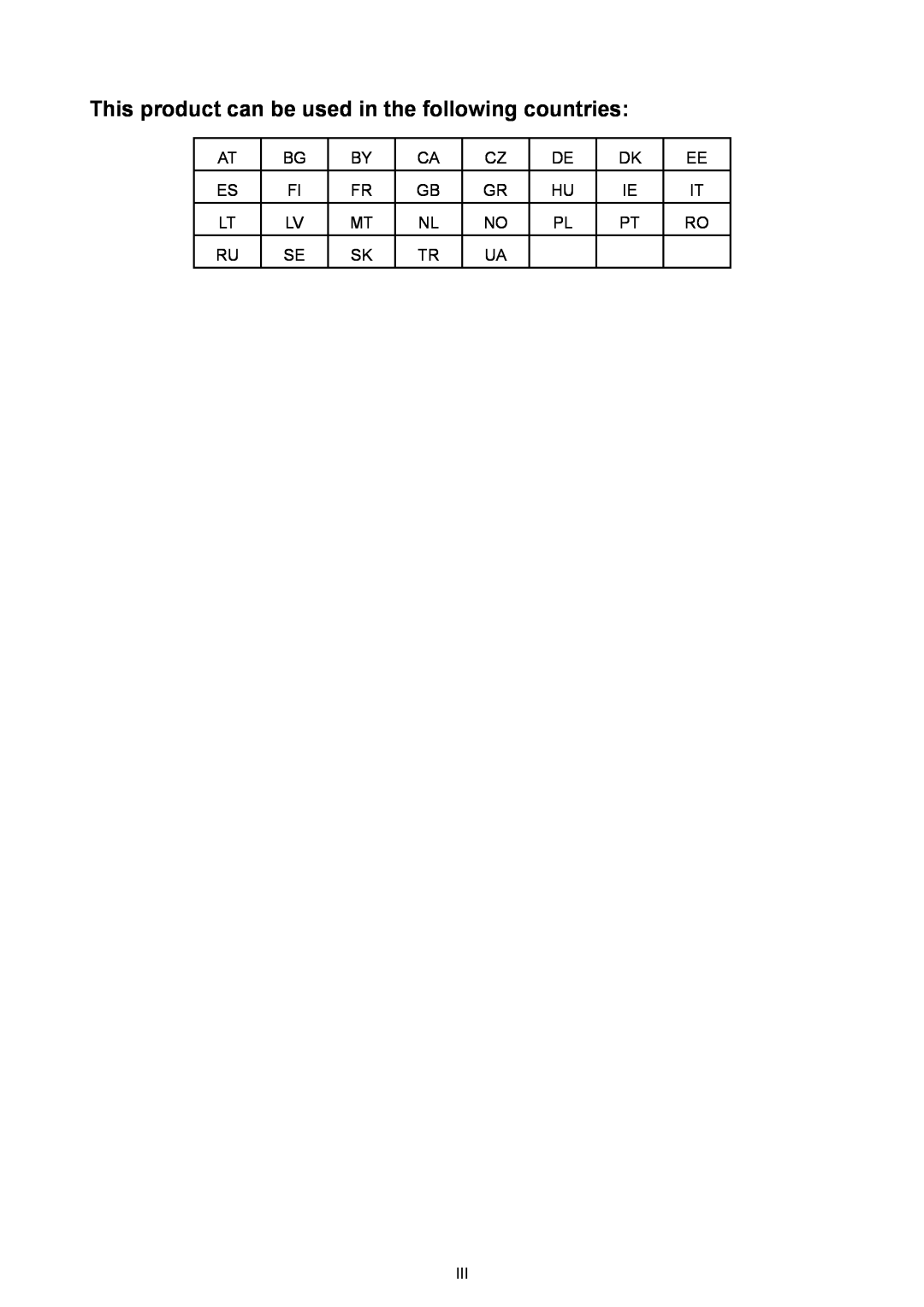 TP-Link TL-PA4010 manual This product can be used in the following countries 