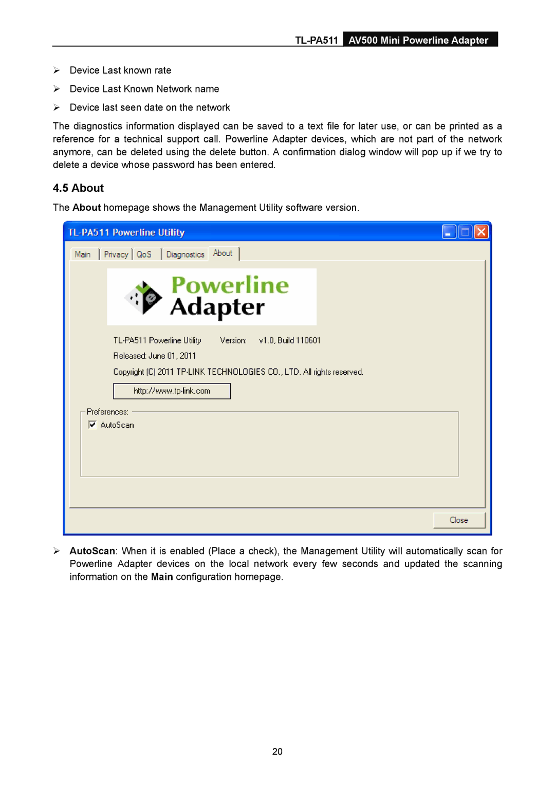 TP-Link TL-PA511 manual About 