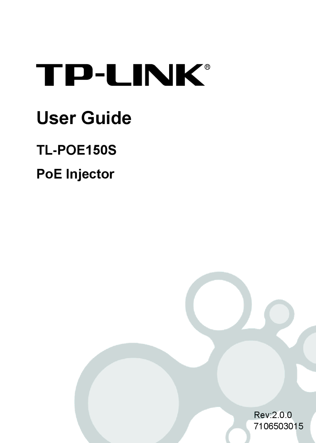 TP-Link TL-POE150S manual User Guide 