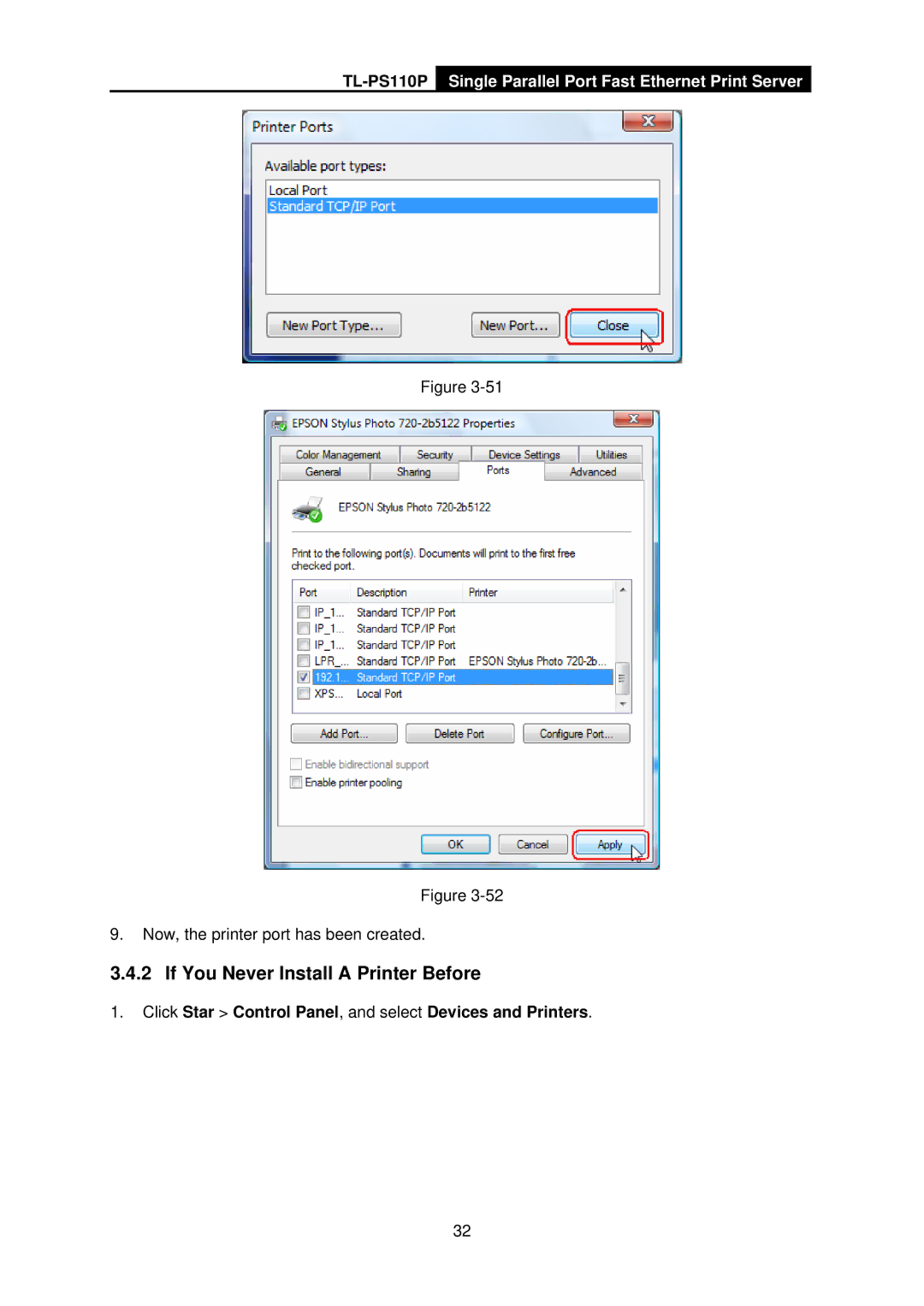 TP-Link TL-PS110P manual If You Never Install a Printer Before 