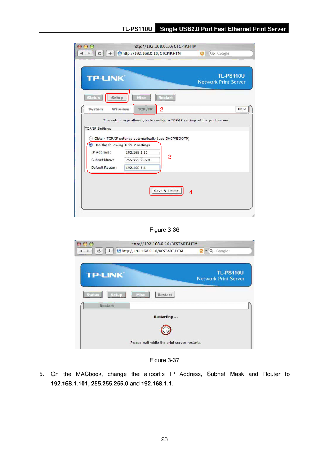 TP-Link TL-PS110U manual 