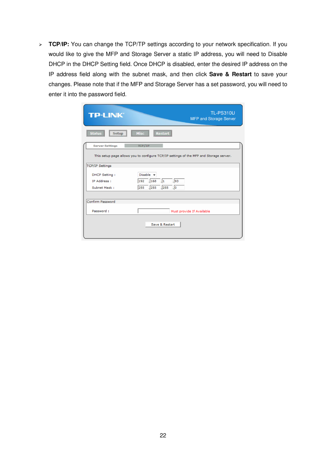 TP-Link TL-PS310U manual 