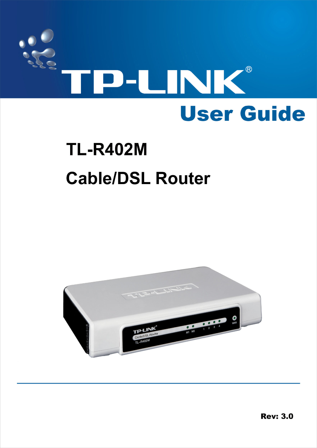TP-Link TL-R402M manual 