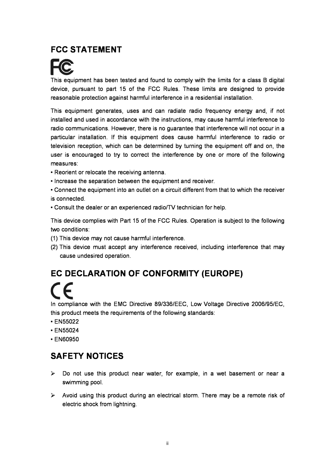 TP-Link TL-R402M manual Fcc Statement, Ec Declaration Of Conformity Europe, Safety Notices 