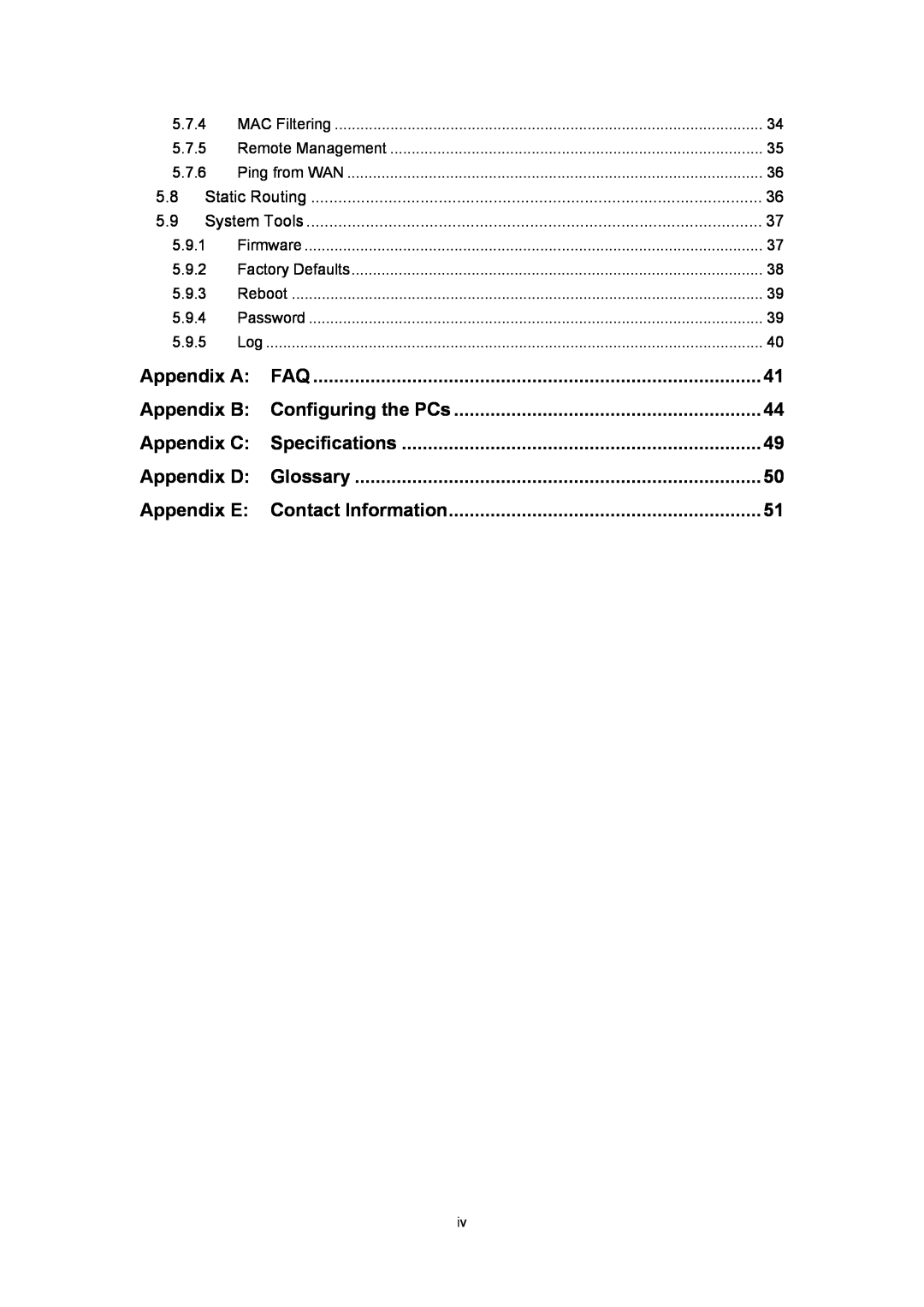 TP-Link TL-R402M manual Appendix A 