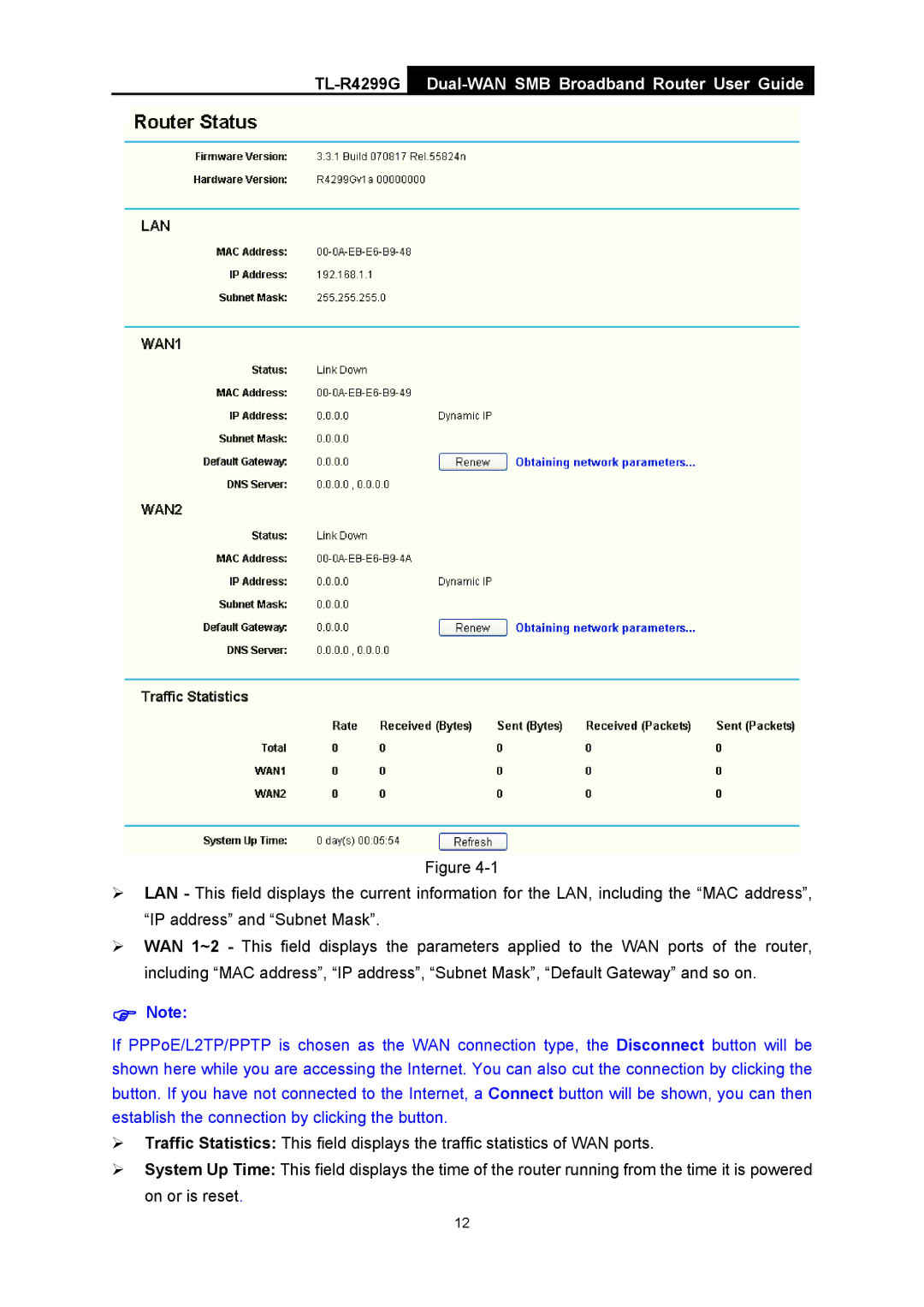 TP-Link TL-R4299G manual Dual-WAN SMB Broadband Router User Guide 