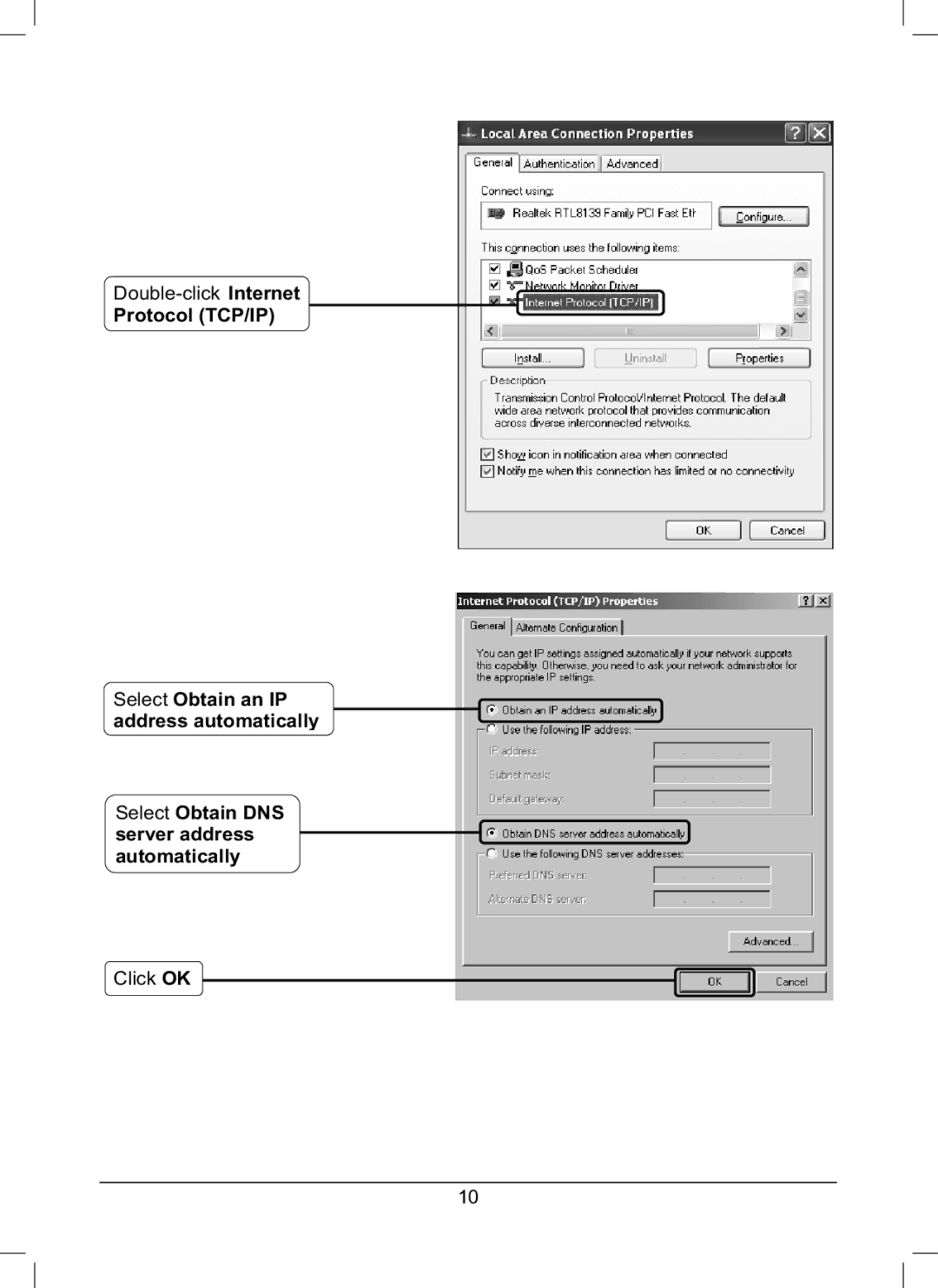 TP-Link TL-R460 manual Double-click Internet 