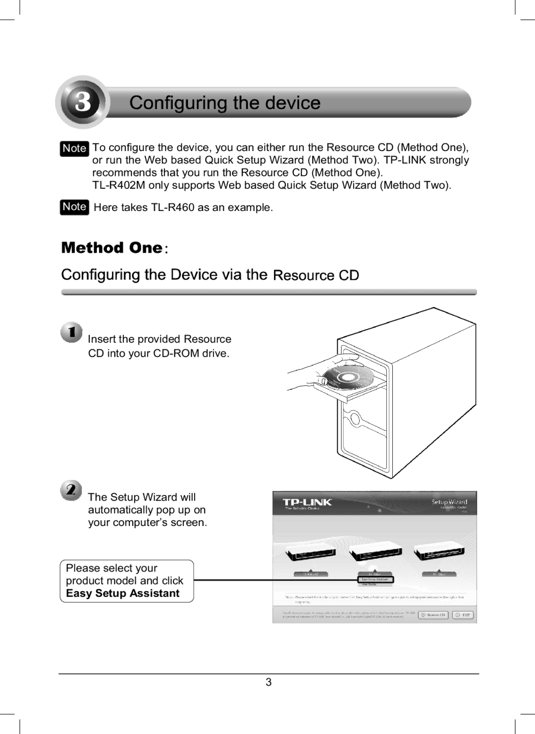 TP-Link TL-R460 manual Easy Setup Assistant 