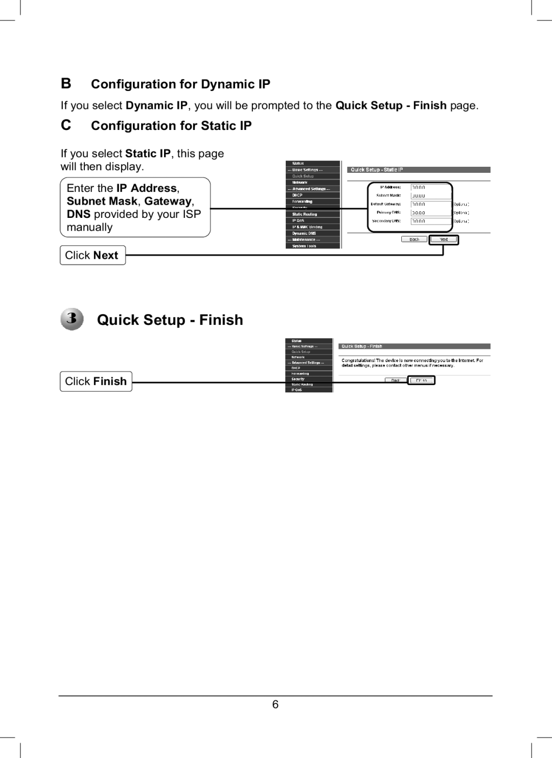 TP-Link TL-R460 manual Quick Setup Finish 