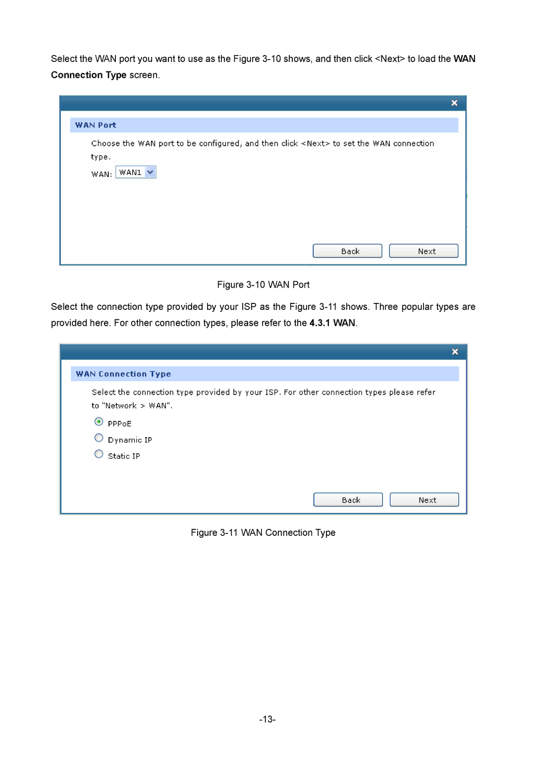 TP-Link TL-R480T+ manual WAN Connection Type 