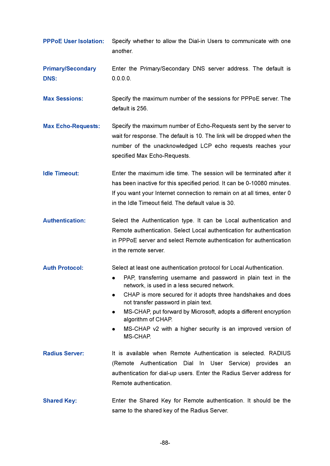 TP-Link TL-R480T+ manual 