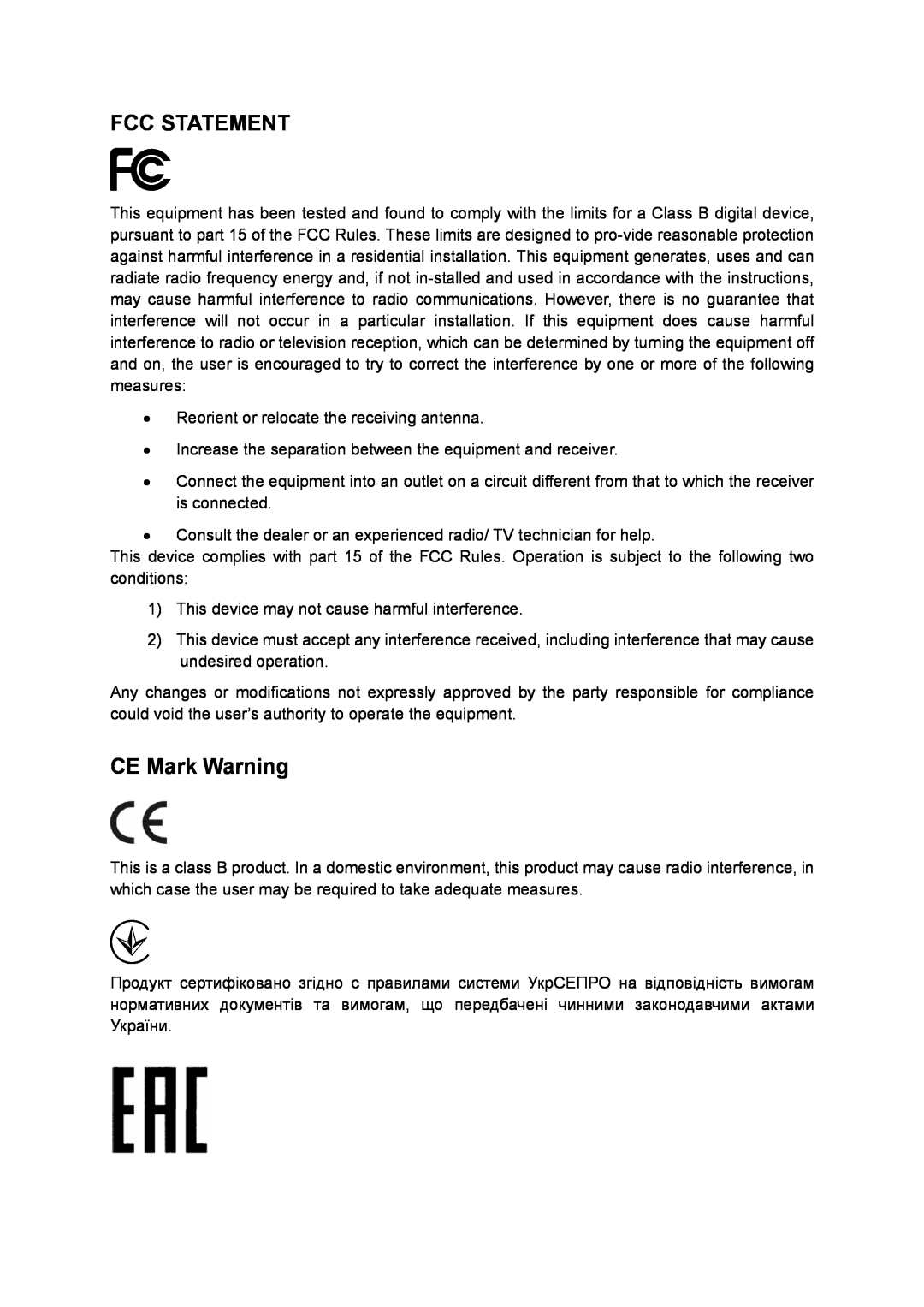 TP-Link TL-SC2020 manual Fcc Statement, CE Mark Warning 