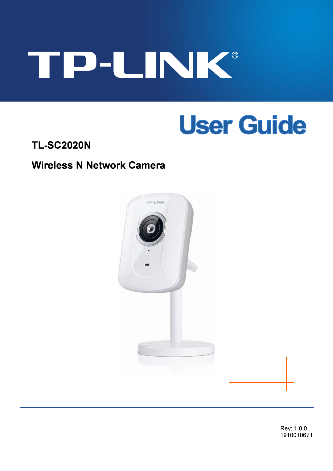 TP-Link manual TL-SC2020N Wireless N Network Camera, Rev: 1.0.0 