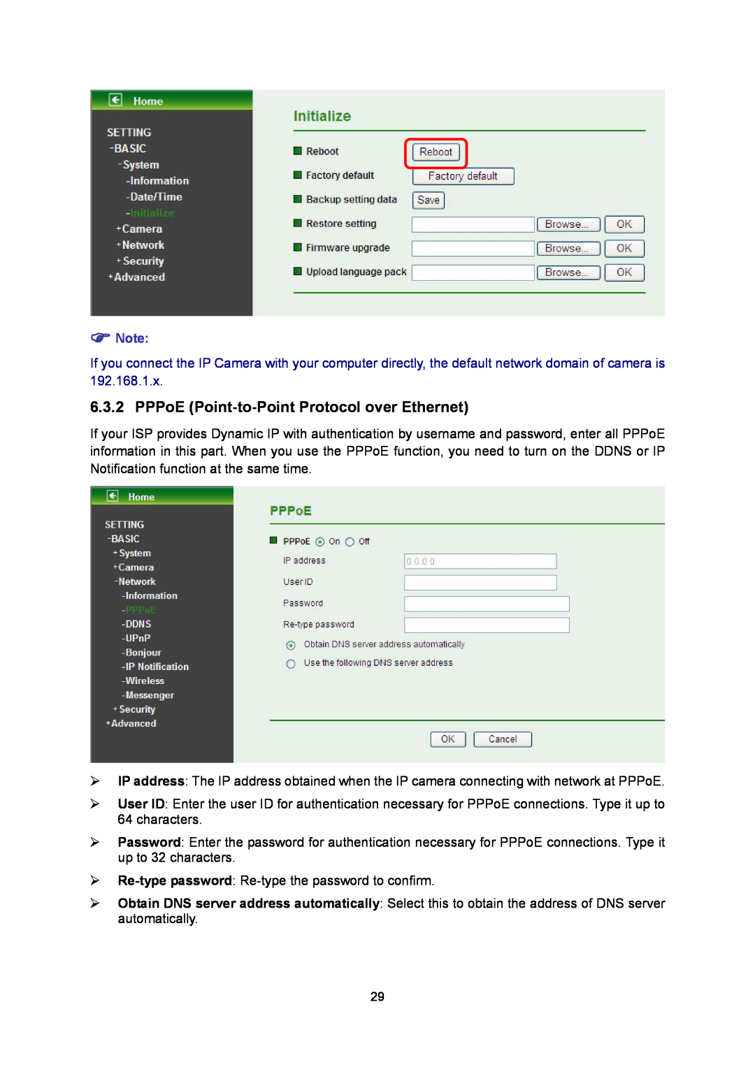 TP-Link TL-SC3130G manual PPPoE Point-to-PointProtocol over Ethernet 