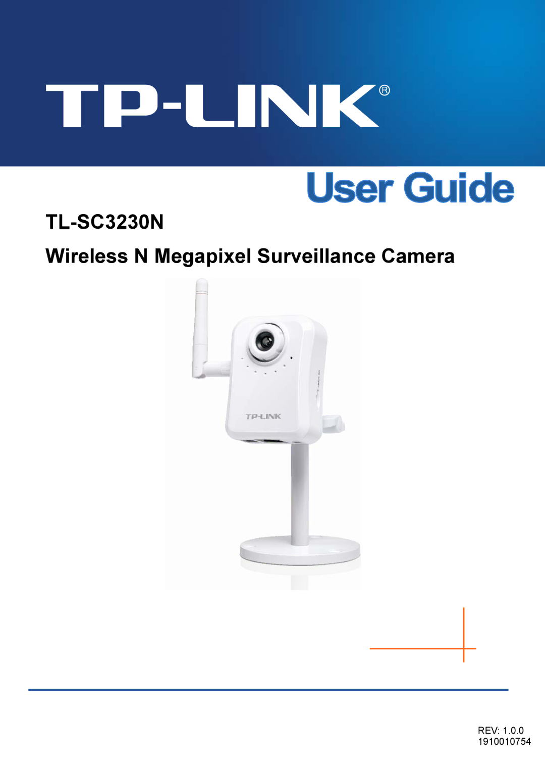 TP-Link TL-SC323ON manual TL-SC3230N Wireless N Megapixel Surveillance Camera 