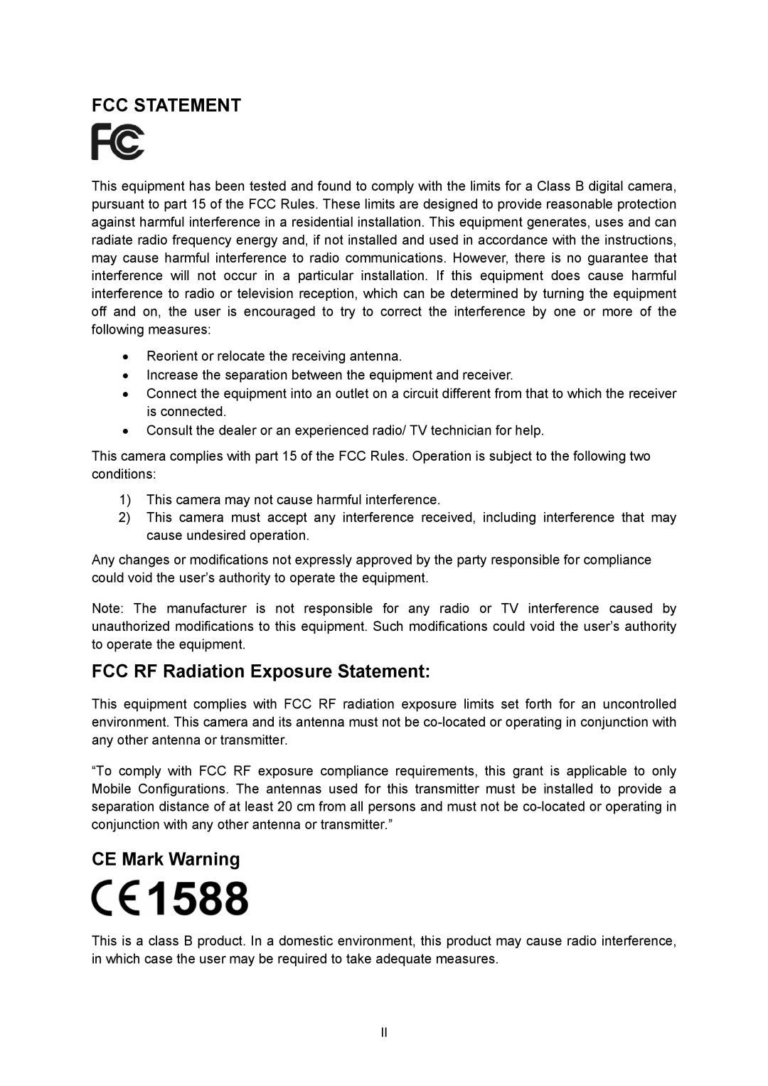 TP-Link TL-SC323ON, TL-SC3230N manual FCC RF Radiation Exposure Statement, CE Mark Warning 